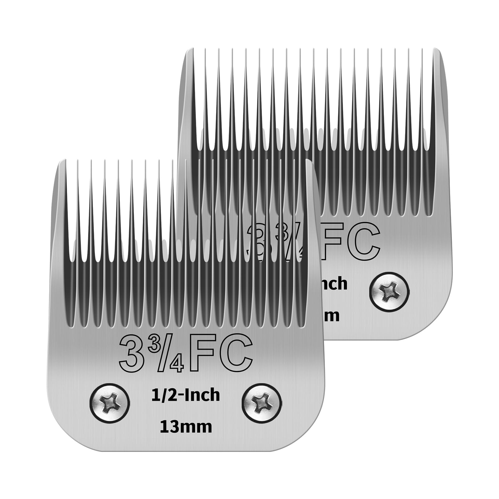 Yaziyir 3-3/4Fc Pet Dog Grooming Detachable Ceramic Blades,Compatible With Andis,Oster A5,Wahl Km10 Clippers,Cut Length 1/2''(13