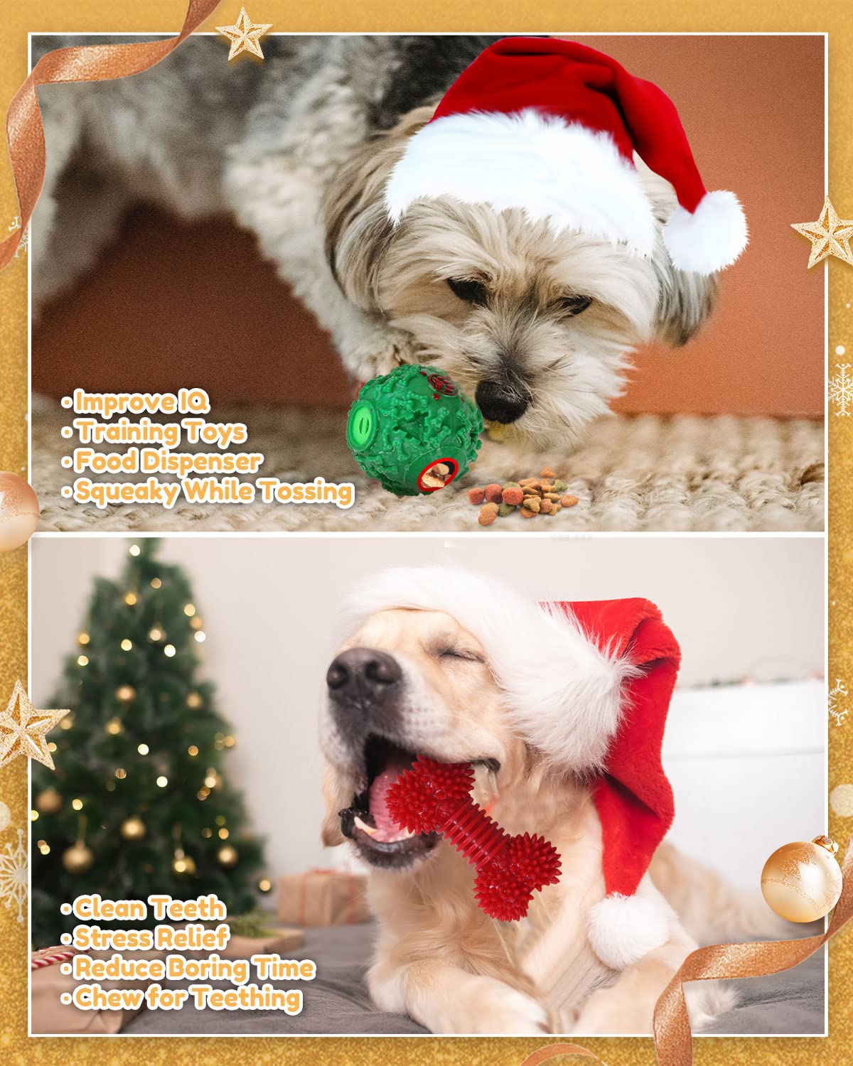 Pweituoet Christmas Dog Toys And Stocking, Adorable Gifts For Puppy To Medium Dog