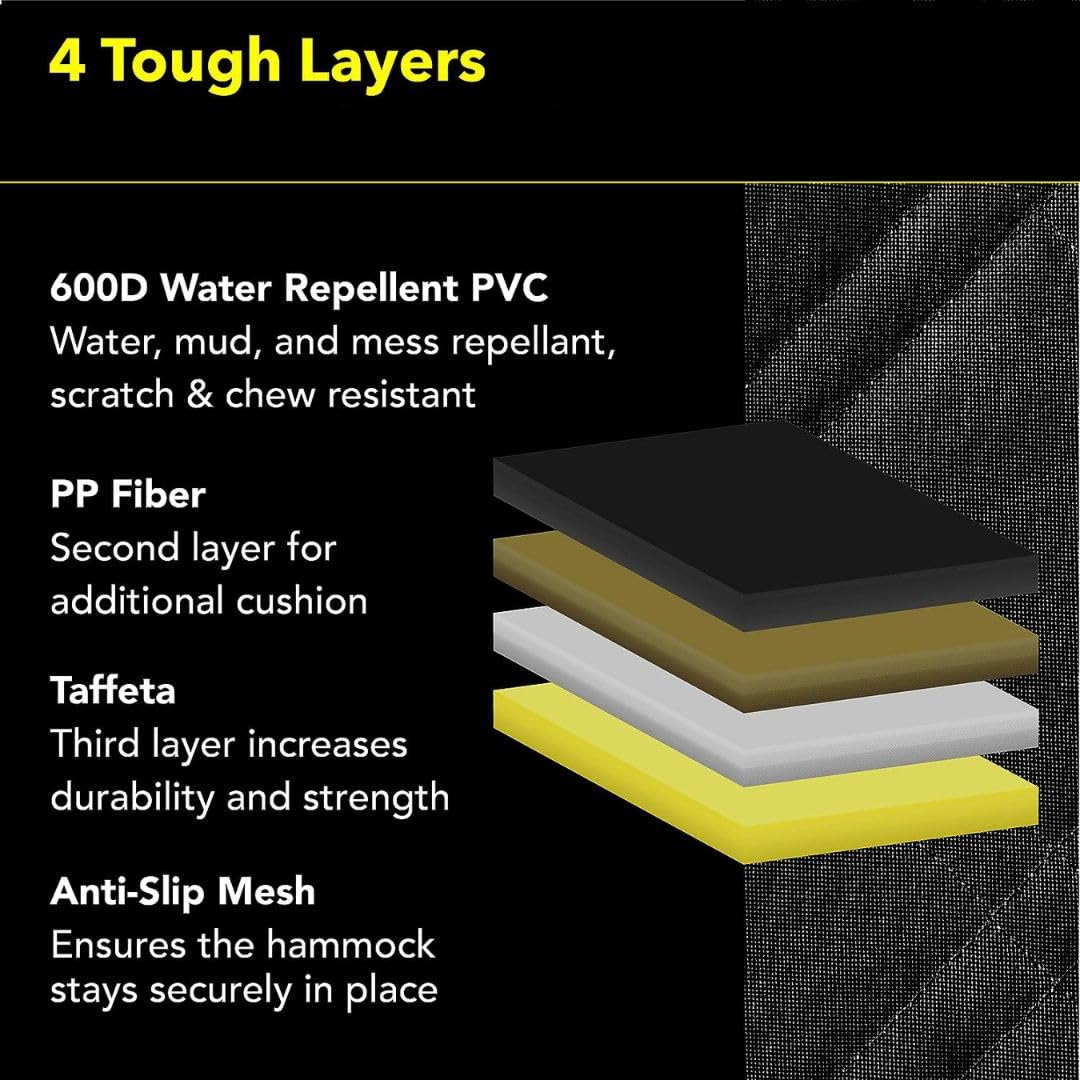 Meadowlark Xl Dog Seat Covers Unique Design & Full Car Protection-Doors,Headrests & Backseat. Extra Durable Zippered Side Flap,