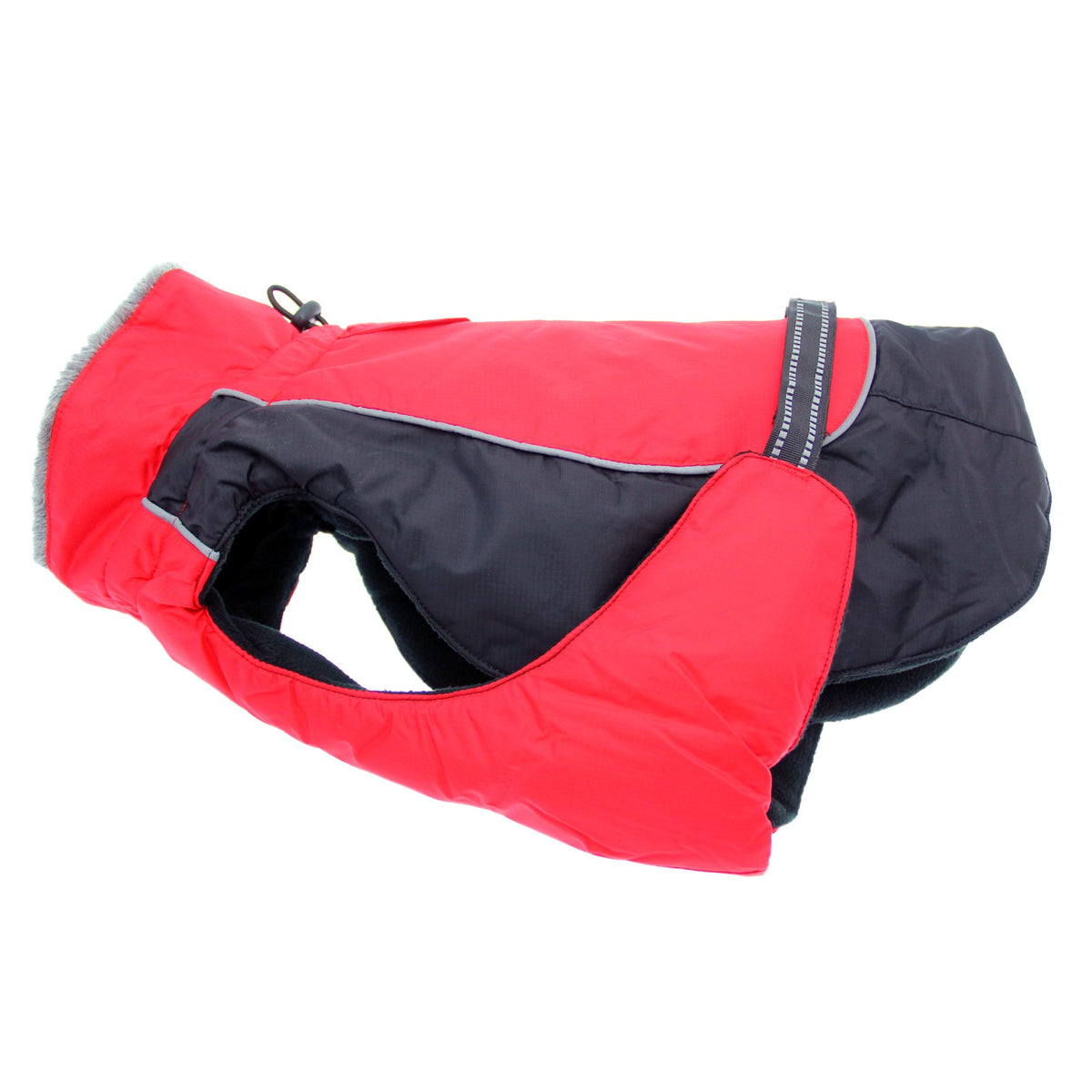 Alpine All-Weather Dog Coat - Red & Black (XS (10&quot;-13&quot; girth; 7&quot;-10&quot; neck))