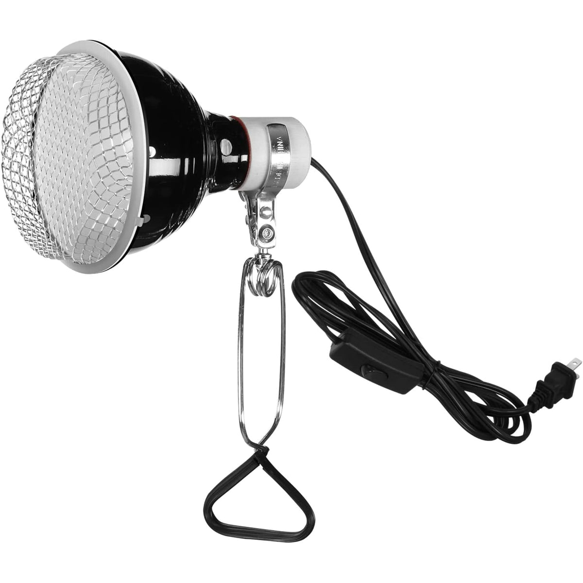 Simple Deluxe Adjustable Clamp Lamp With 5.5 Inch Aluminum Reflector And Metal Mesh Guard, For Amphibian Pet, Reptile Terrariums