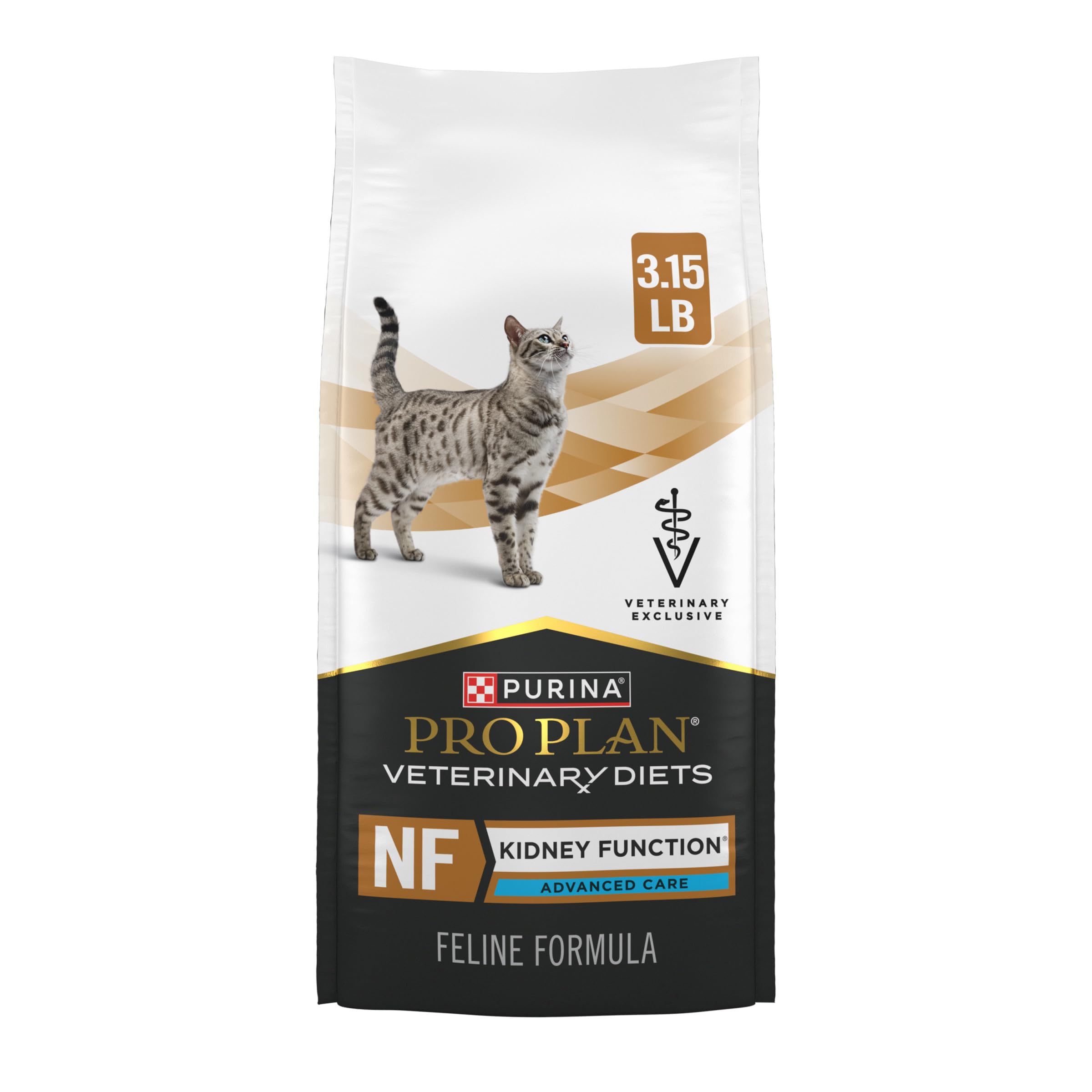 Pro Plan Veterinary Diets Purina NF Kidney Function Advanced Care Feline Formula Dry Cat Food - 3.15 lb. Bag
