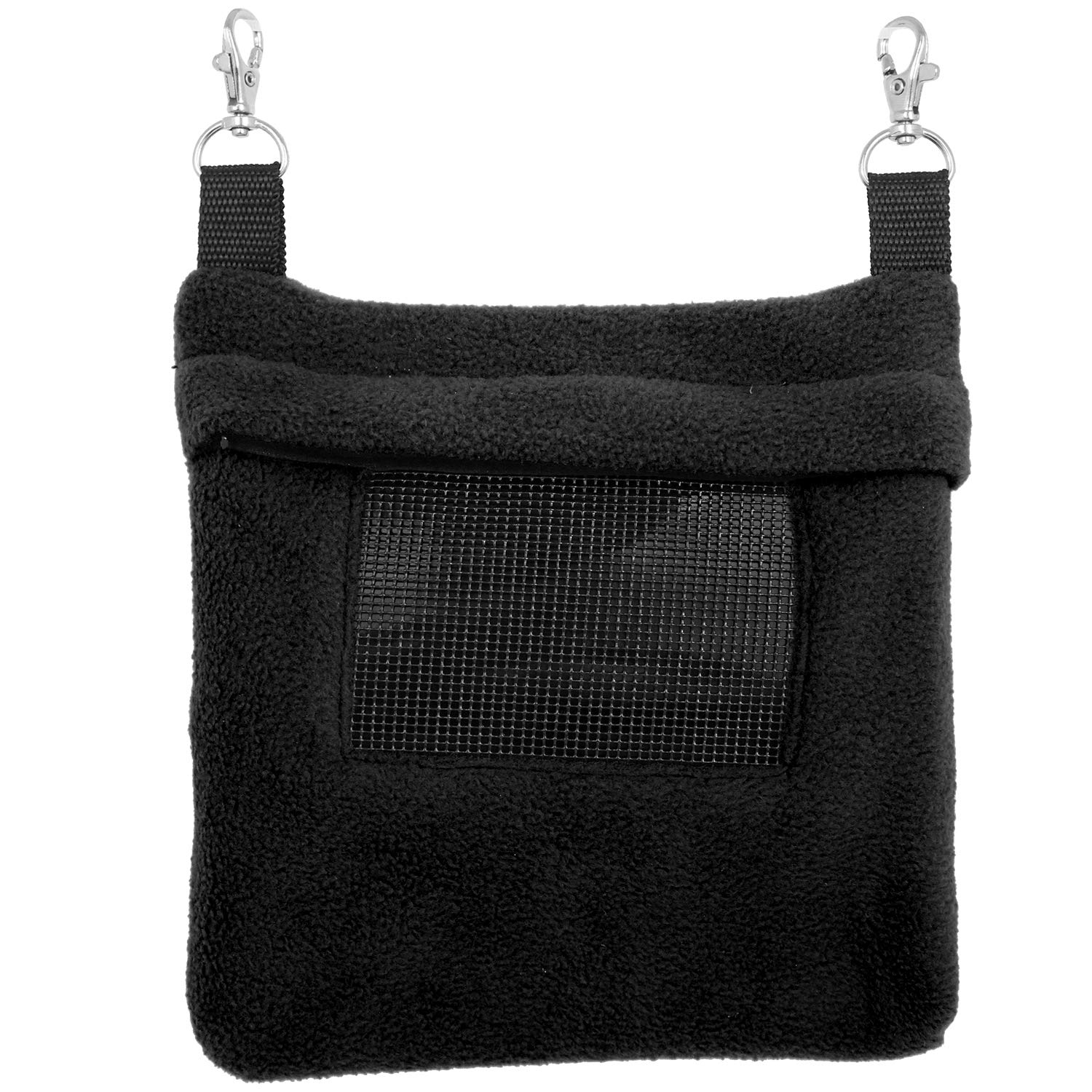 Exotic Nutrition Economy Carry Bonding Pouch (Black) - For Sugar Gliders, Squirrels, Marmosets, Hamsters, Rodents, Rats, Reptile
