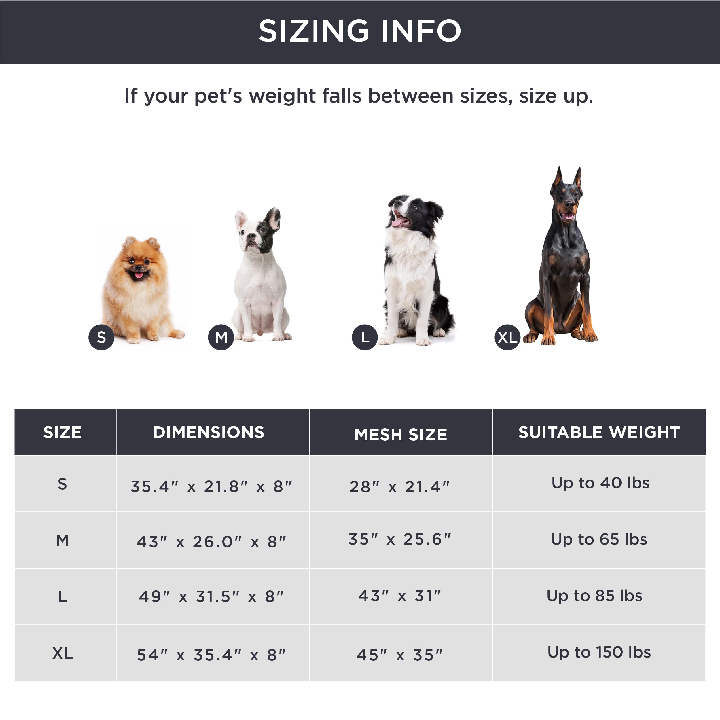 Bedsure Large Elevated Cooling Outdoor Dog Bed - Raised Cots For Large Dogs, Portable Indoor & Outdoor Pet Hammock Bed With Skid-Resistant Feet, Frame With Breathable Mesh, Brown, 49 Inches