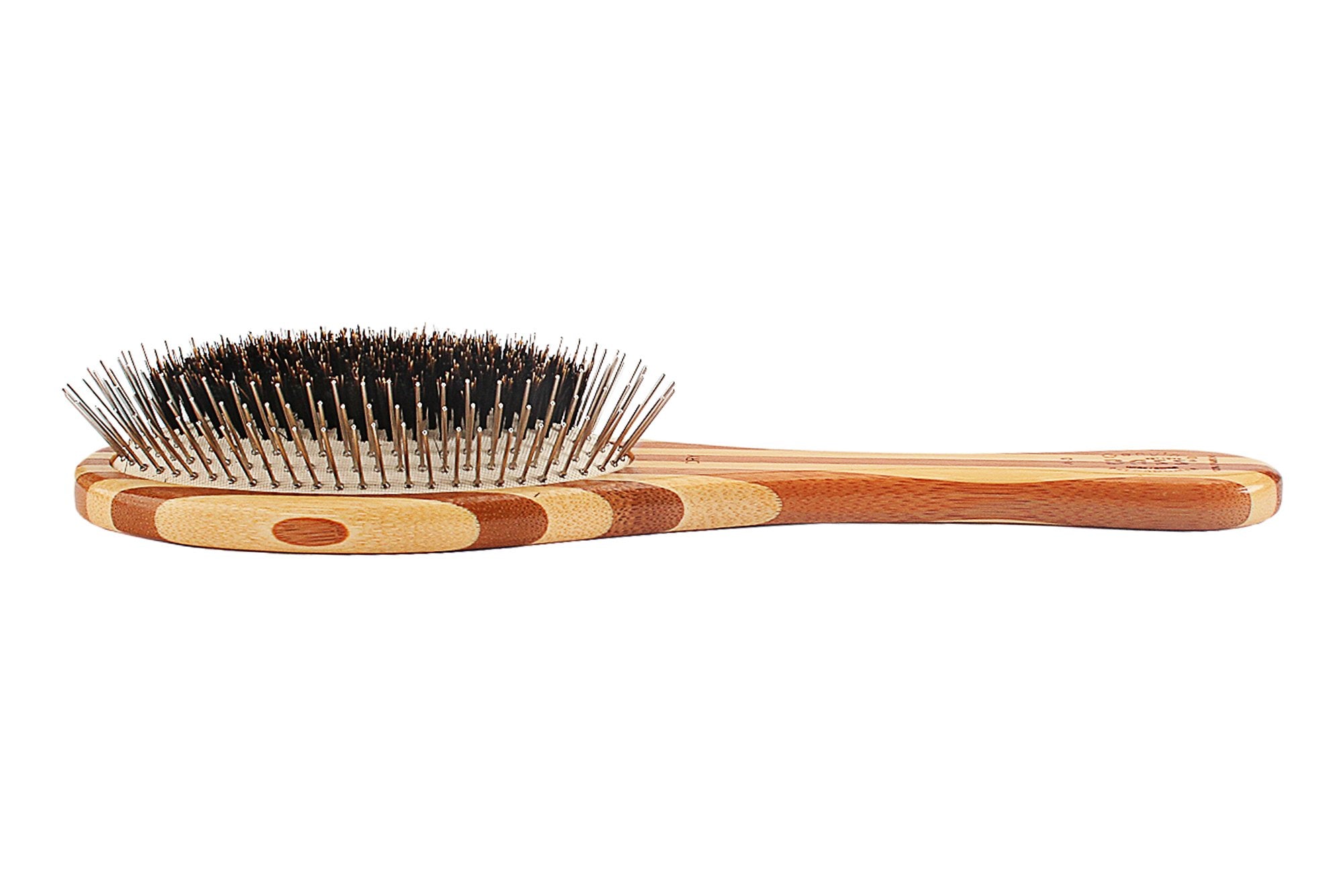 Bass Brushes | The Hybrid Groomer | Shine & Condition Pet Brush | Patented & Award Winning Pet Brush | Natural Bristle + Alloy P