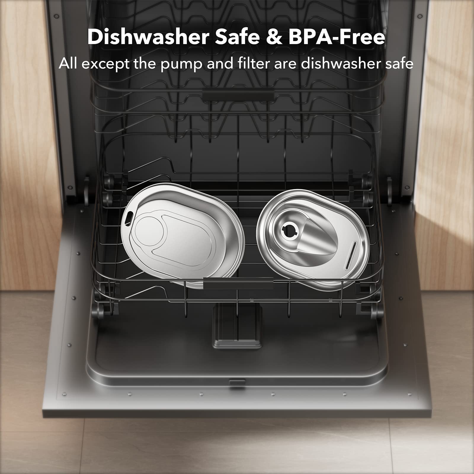 Petlibro Replacement Pump For Cat Water Fountain Stainless Steel, Compatible With 67Oz/2L And 101Oz/3L Pet Water Fountain, Super Quiet Dog Water Dispenser