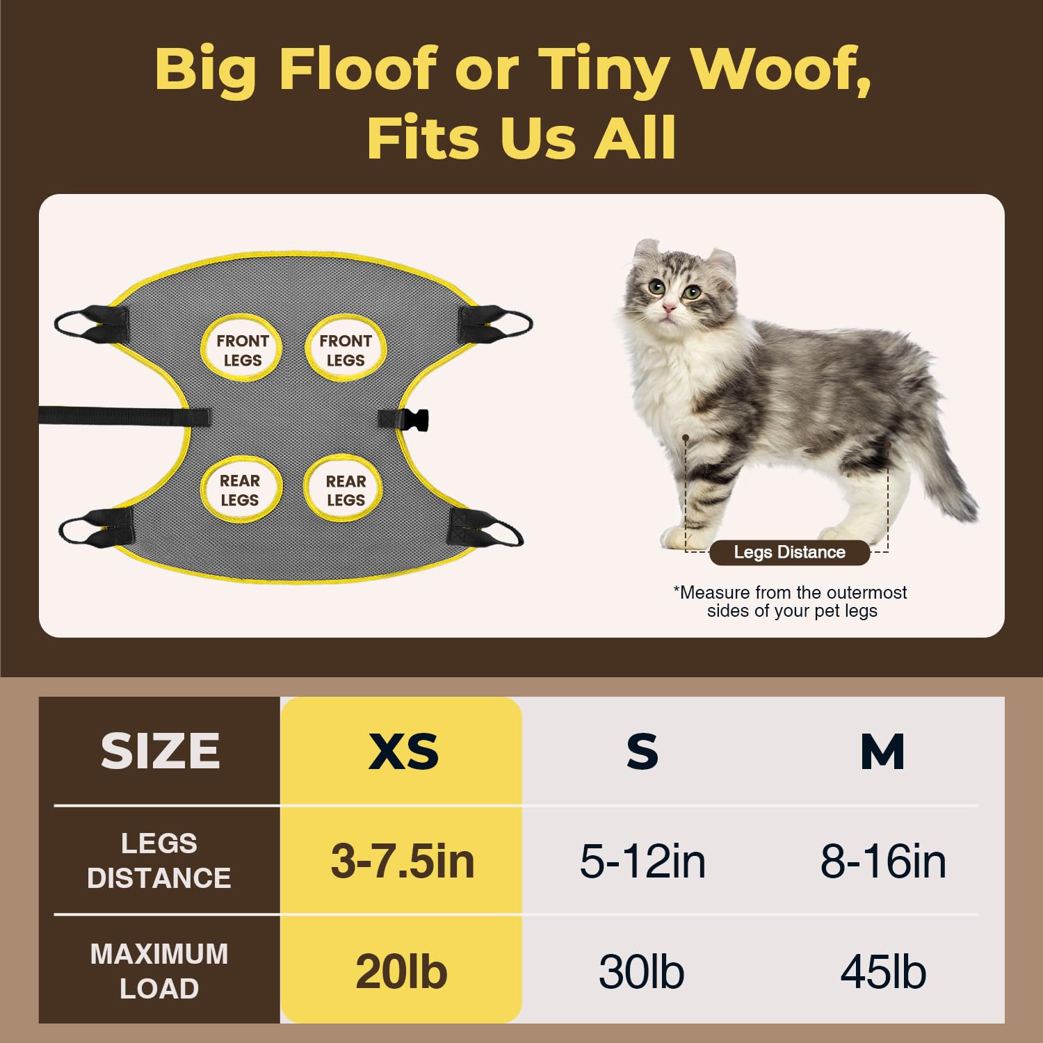 Dog Grooming Hammock, Pawlify Comfy Cat Dog Hammock For Nail Trim, Cute Dogs Grooming Harness With Pet Nail Clipper Trimmer (Dar