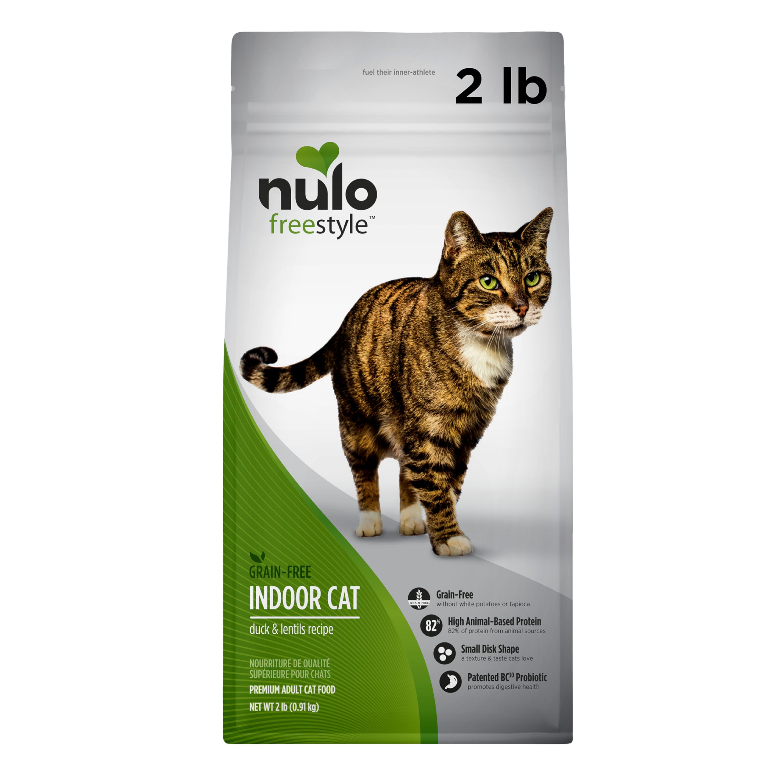 Nulo Freestyle High Protein Indoor Cat Food, Duck & Lentils Recipe - Natural Grain-Free Dry Indoor Cat Food with Omega Fatty Aci