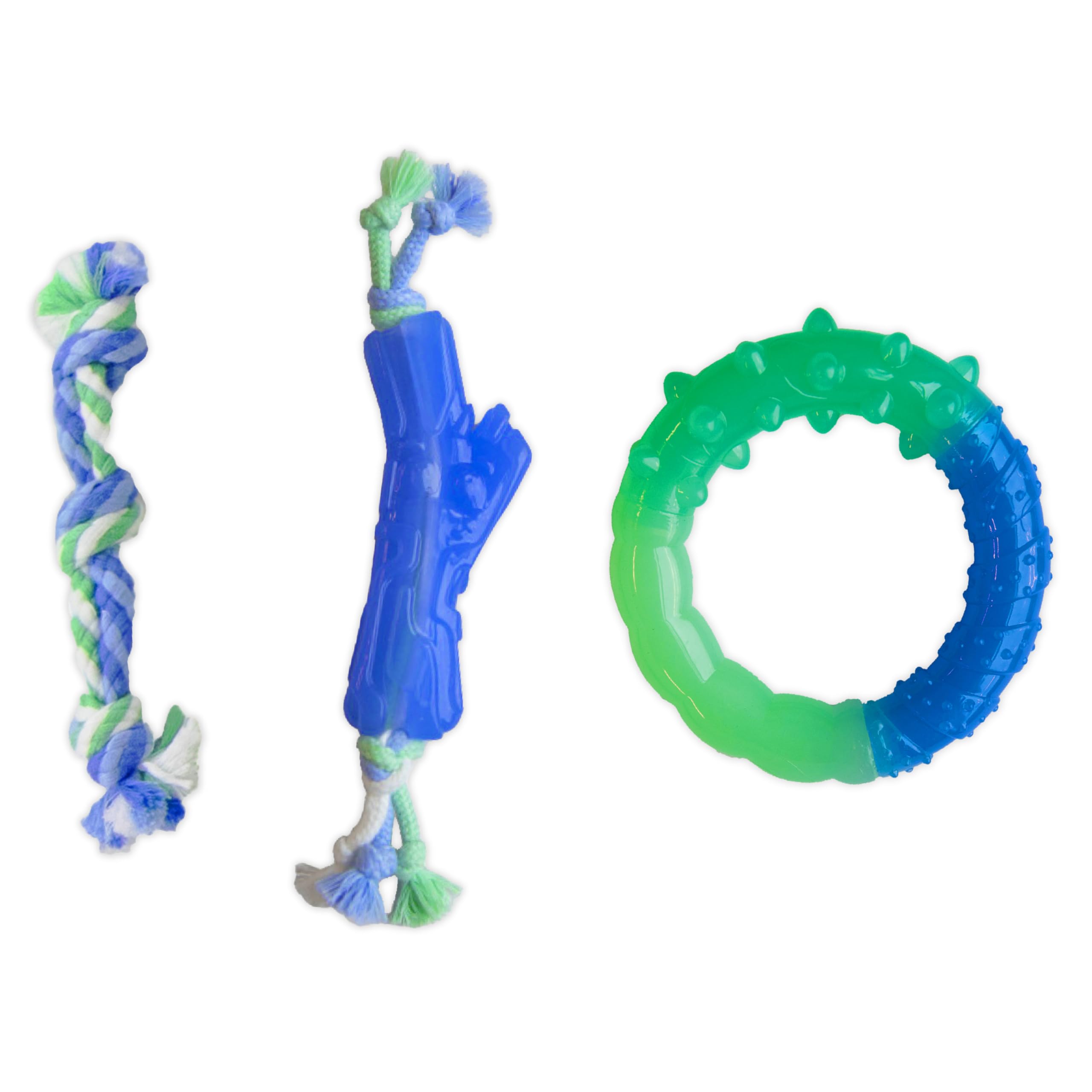 Outward Hound Orka Puppy Dental Chew Toys For Small Dogs & Teething Puppies - 3 Pack