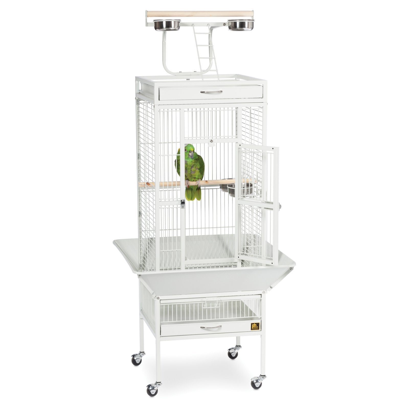 Prevue Hendryx Pet Products Wrought Iron Select Cage - Sage, 18 X 18 X 57