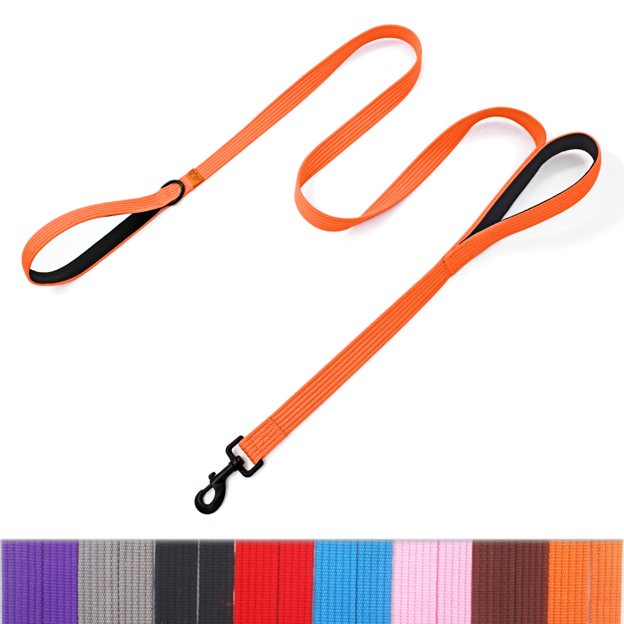 Lynxking Heavy Duty Dog Leash - 6Ft Reflective Safety Walking Lead With 2 Padded Handles For Small To Large Dogs