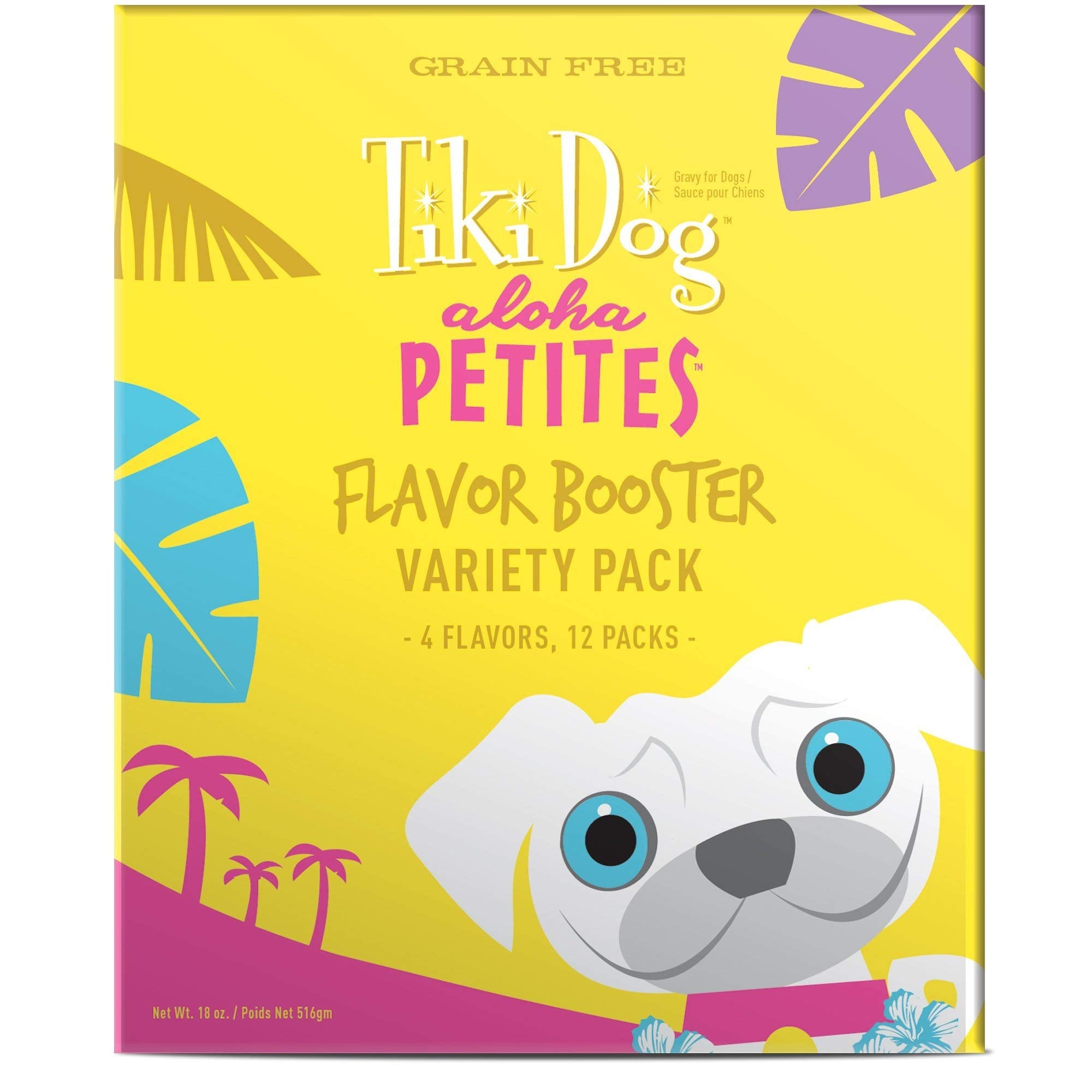 Tiki Dog Born Carnivore Flavor Booster, Variety Pack, Grain Free Wholesome Dog Food Additive, Meal Topper for All Dog Breeds and