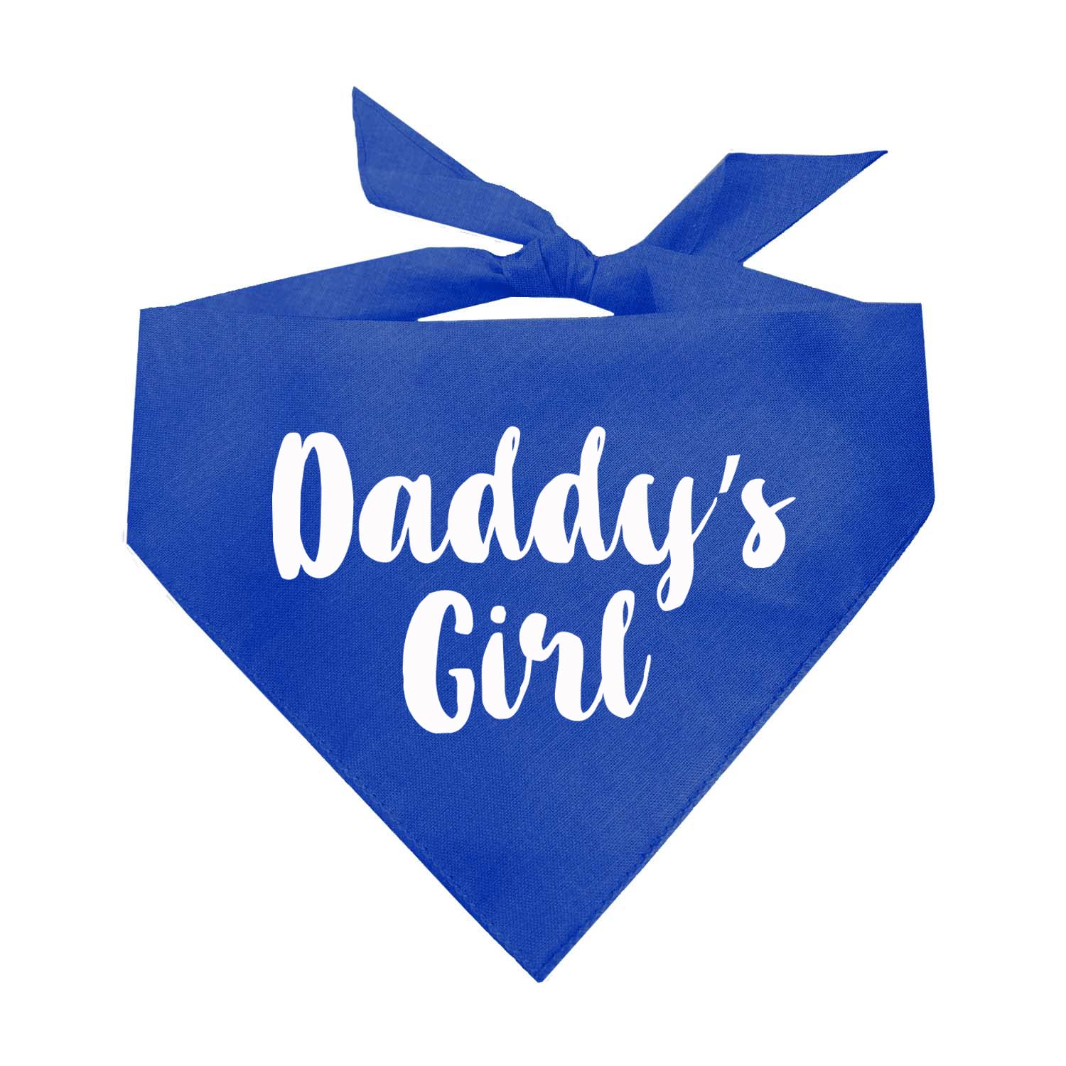 Daddy'S Girl Father'S Day Dog Bandana (Royal, Os 5)