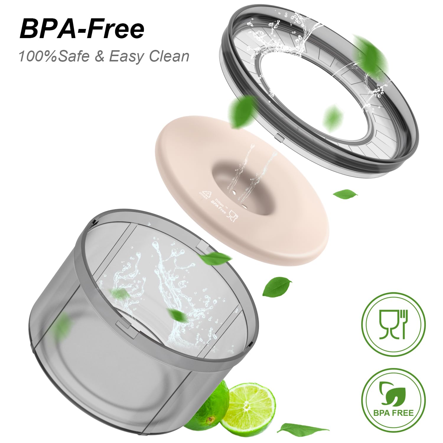 Techphardo 1Gallon No Spill Dog Water Bowl-3.8L Large Capacity, Bpa-Free, Anti-Splash & Anti-Digging Design With Non-Slip Base,