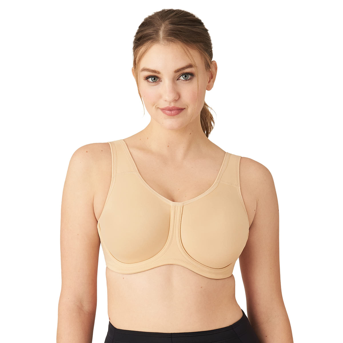 Wacoal Womens Full Figure Underwire Sports Bras, Sand, 34D Us
