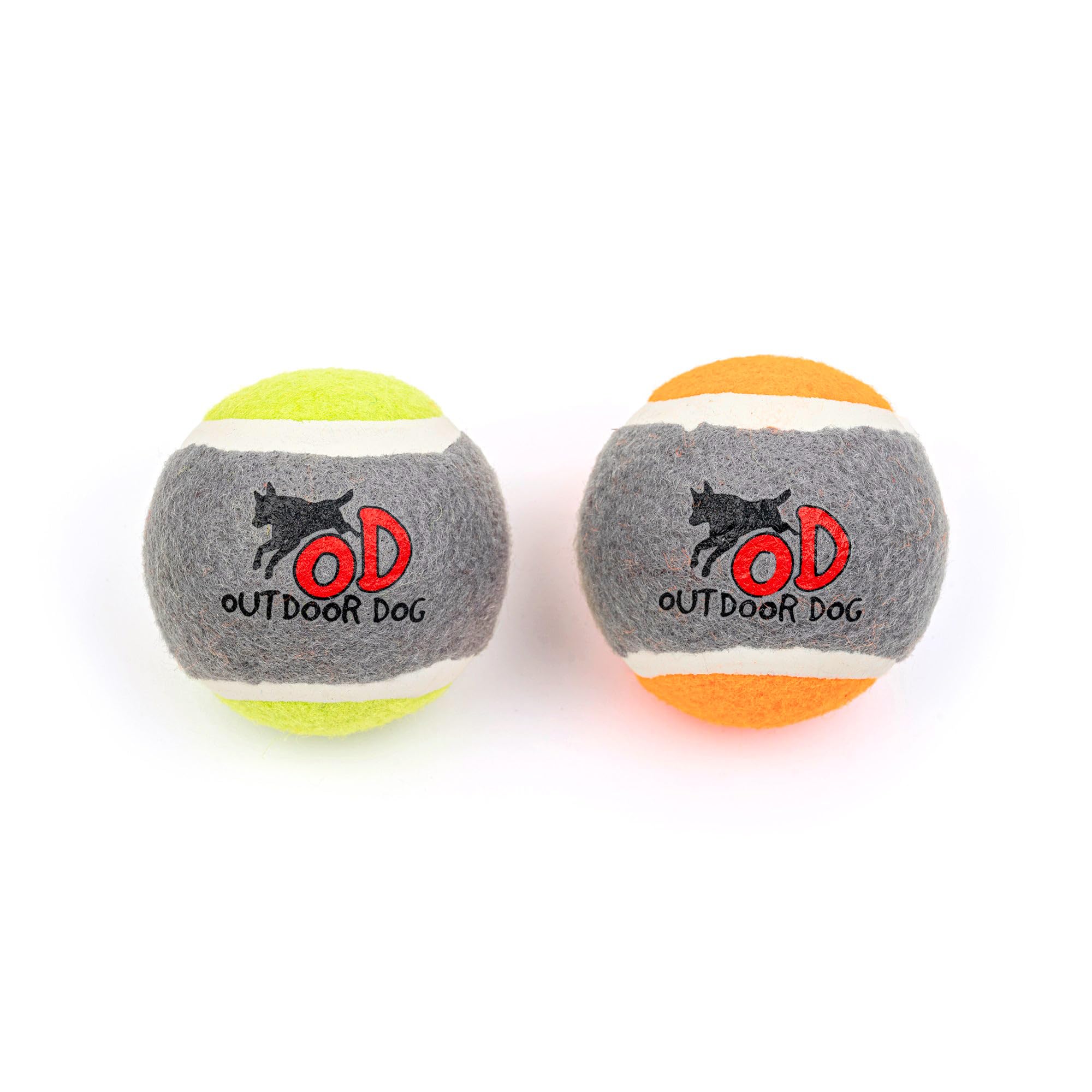HUFT Big Bouncers Tennis Ball Dog Toy  Orange & Green | Durable & Fun Chew Toy for Puppies & Adult Dogs | Interactive Fetch Toy
