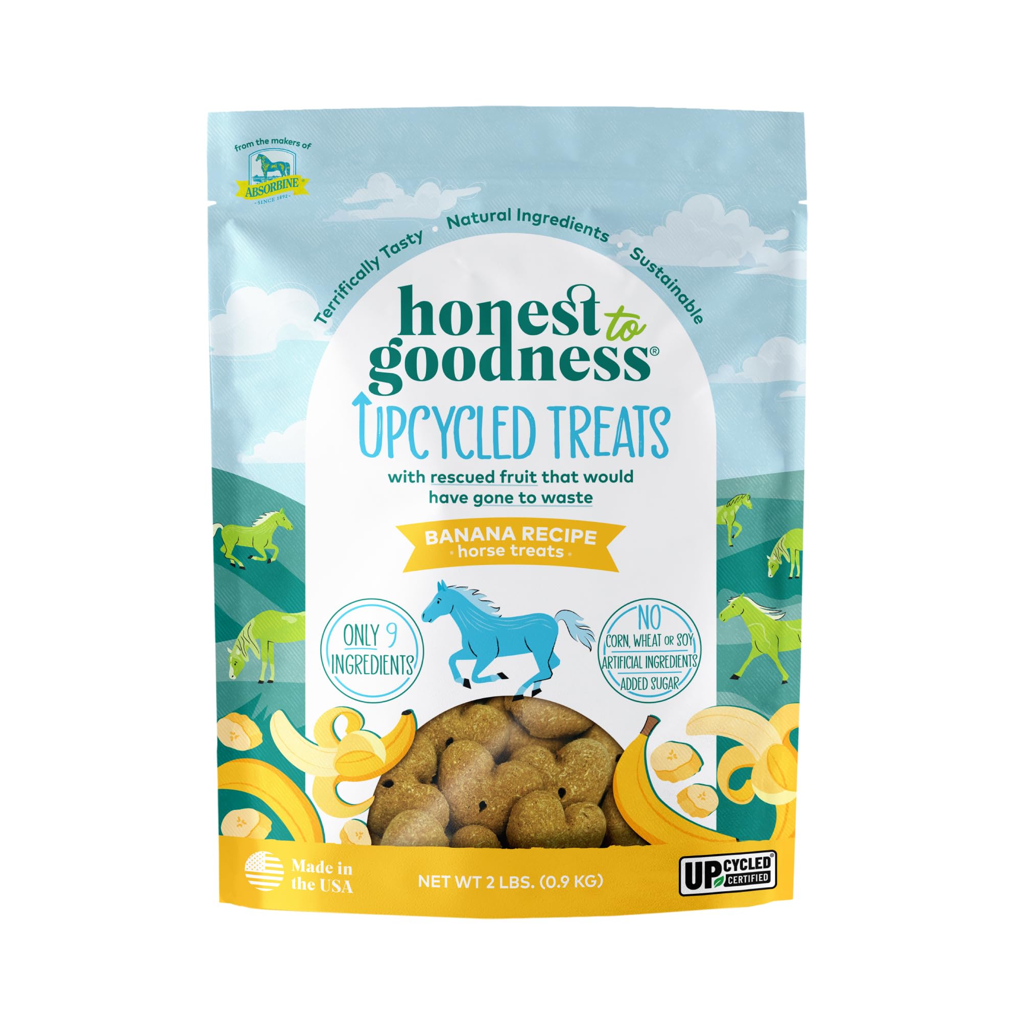Honest to Goodness Upcycled Horse Treats, Banana 2lb