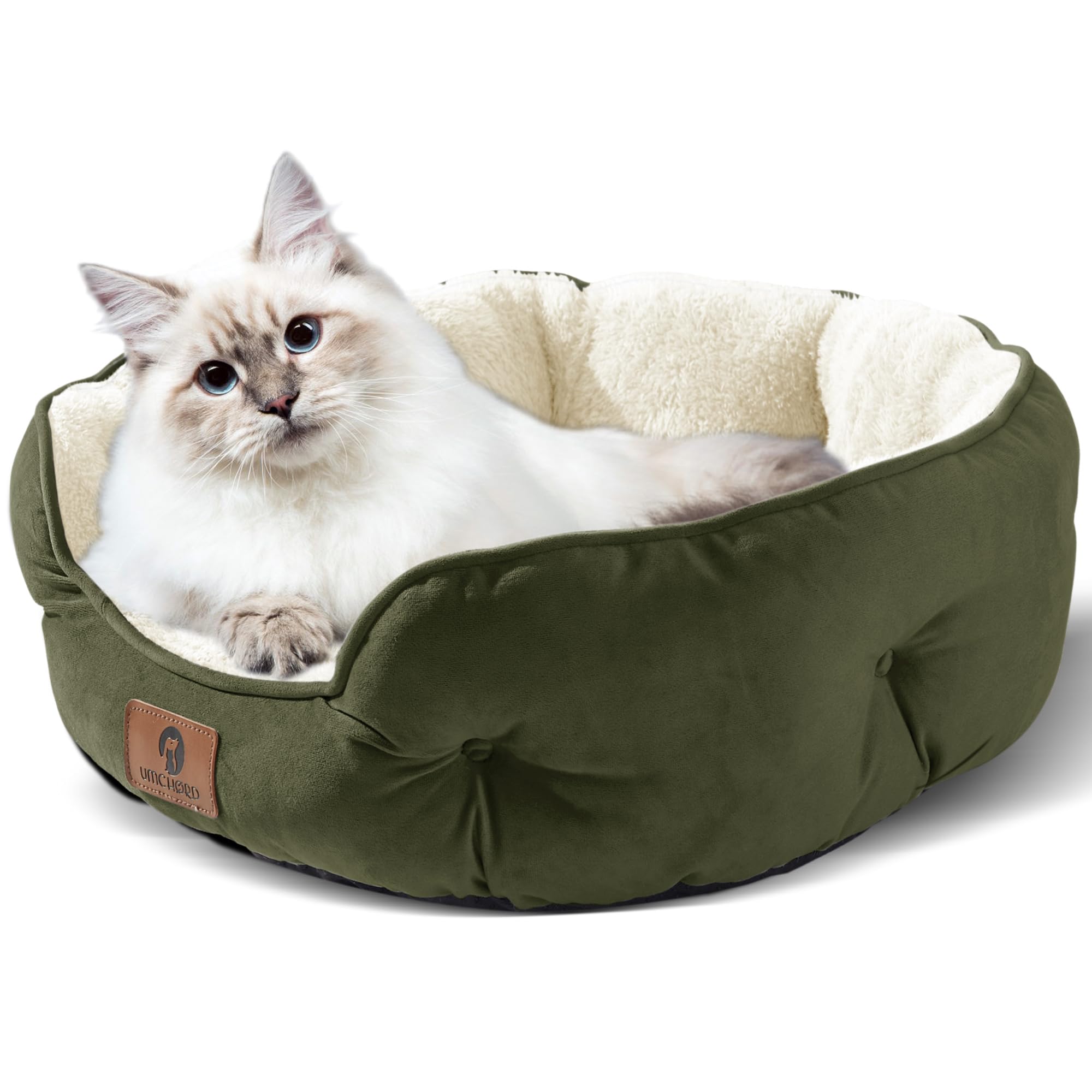 Asvin Medium Dog Bed For Medium Dogs, Cat Beds For Indoor Cats, Pet Bed For Puppy And Kitty, Extra Soft & Machine Washable With