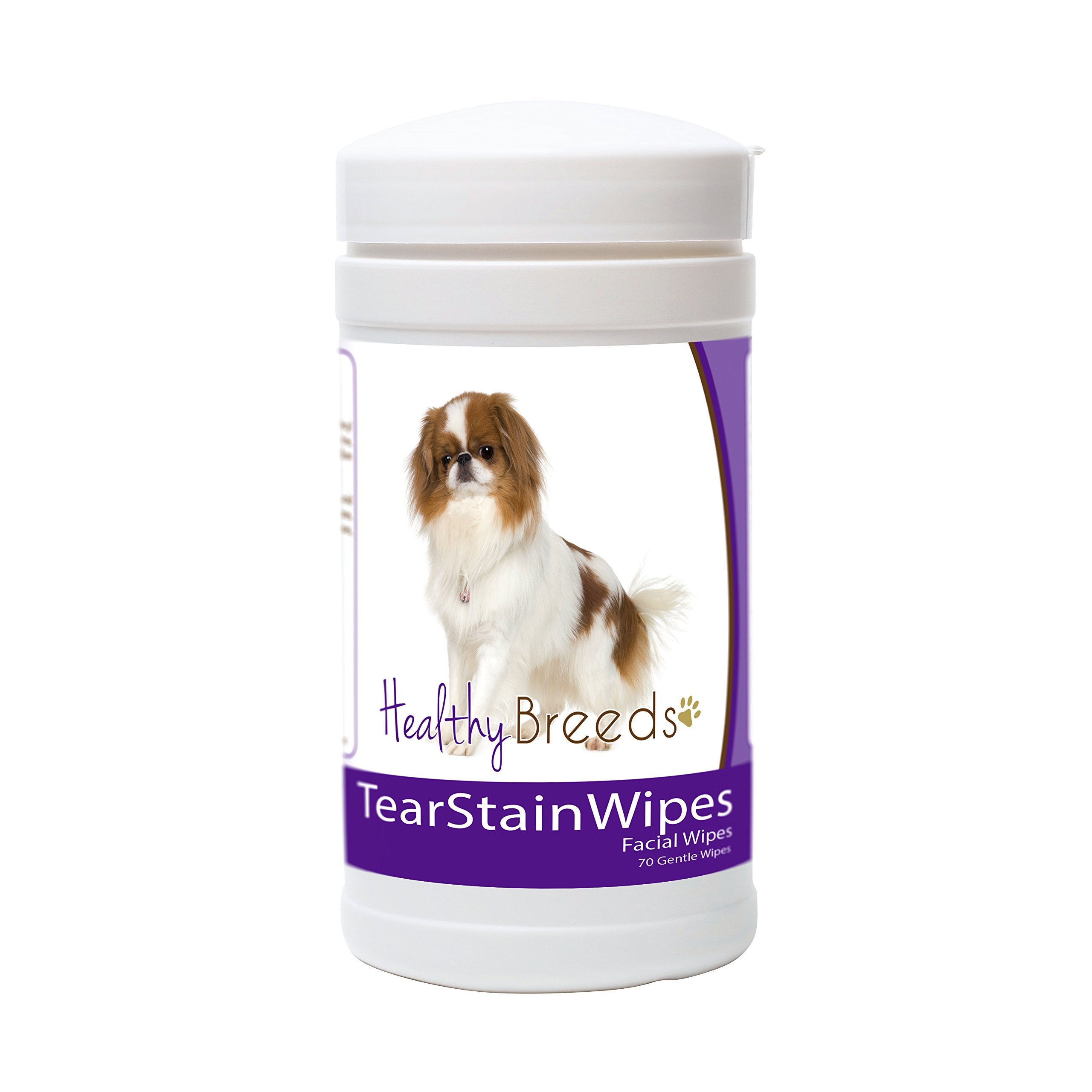 Healthy Breeds Japanese Chin Tear Stain Wipes 70 Count