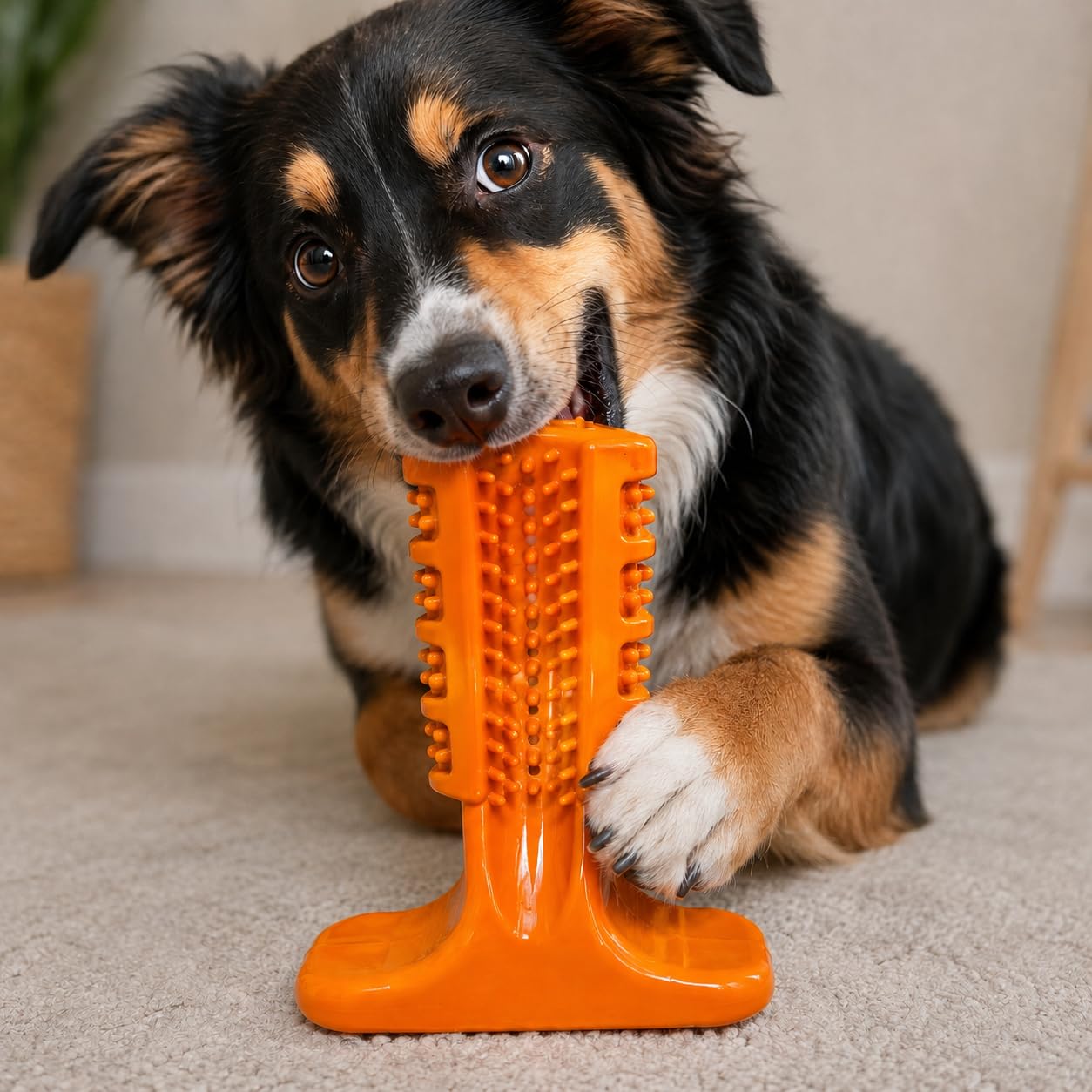 Petpals Brushing Stick Toy For Dogs With Toothpaste Slot | Dental Care Chew Toy For Dogs & Puppies