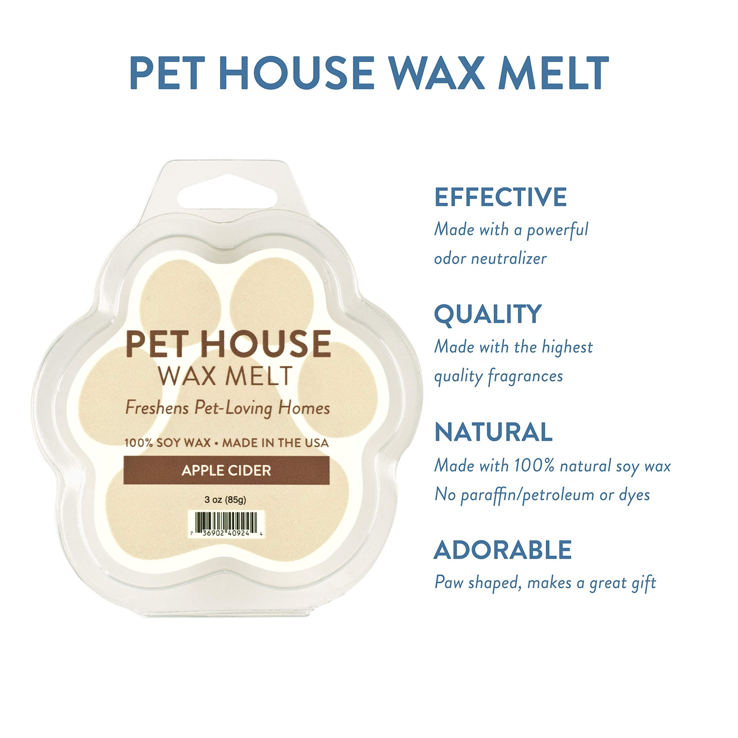One Fur All 100% Natural Soy Wax Melts, Pack Of 2 By Pet House - Long Lasting Pet Odor Eliminating Wax Melts Non-Toxic, Dye-Free Unique, Made In Usa (2 Pack, Evergreen Forest/Fireside)