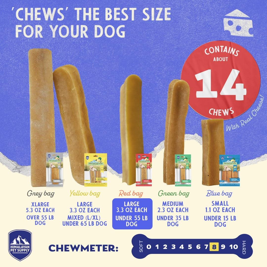 Himalayan Cheese Chews, Long Lasting, Stain Free, Protein Rich, Low Odor,100% Natural, Healthy & Safe, No Lactose, Gluten Or Gra