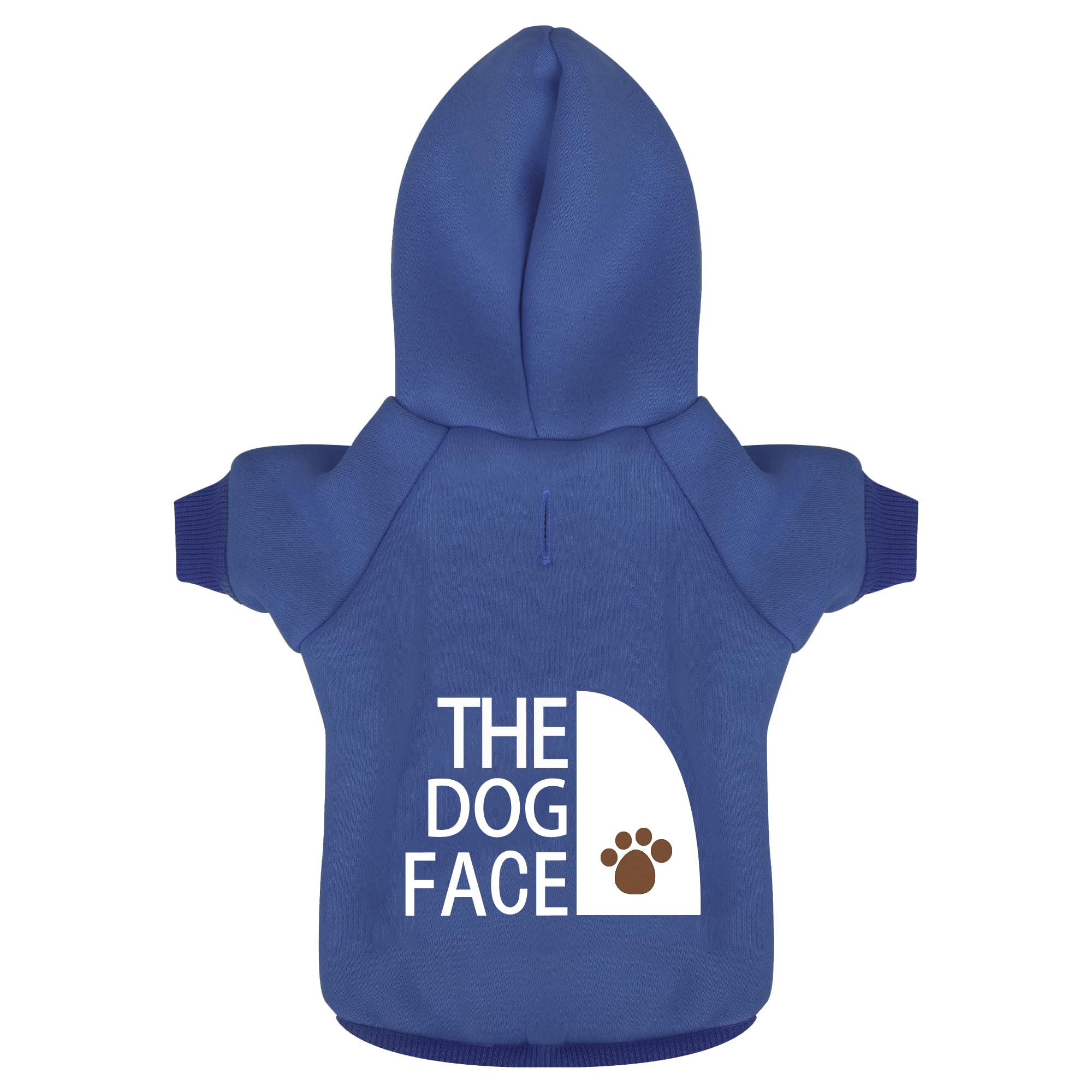 Paiaite Blue Chihuahua Dog Hoodie: Keep Your Pup Warm And Stylish With A 'The Dog Face' Printed Sweatshirt, Pet Clothes, And Swe