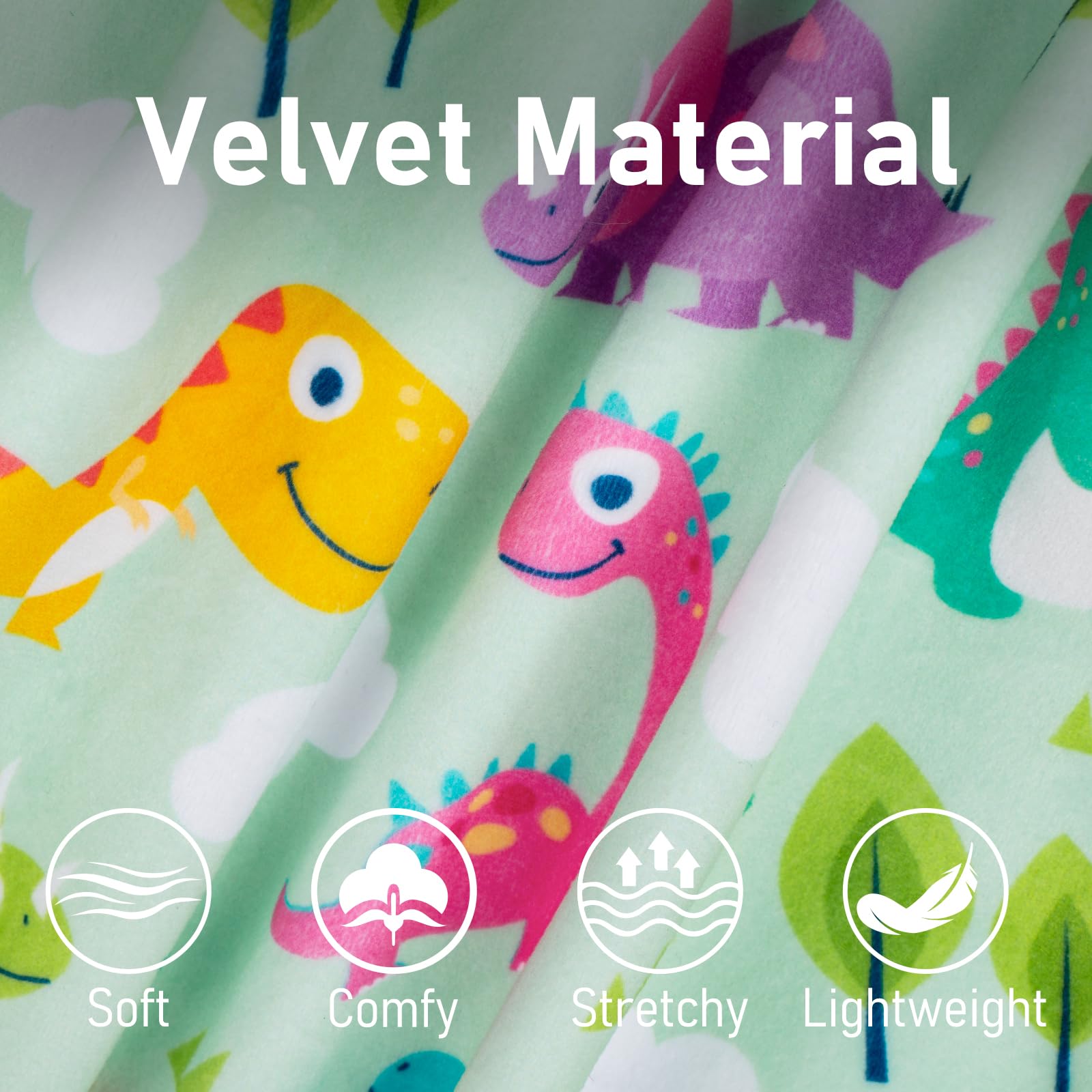 Kyeese Dog Pajamas Stretchy Pet Jammies Onesie Large Dog Pajamas With Colorful Dinosaurs Comfy Clothes For Dogs Boy Girl Velvet