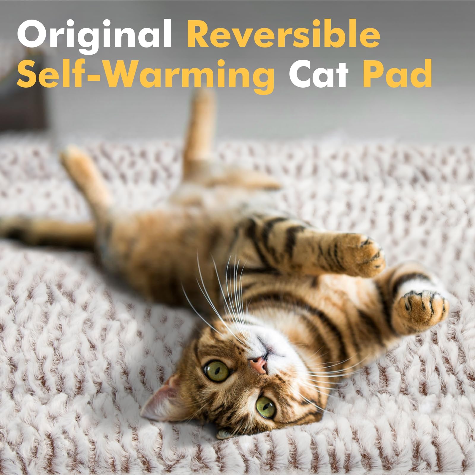 Self Heating Cat Pad Self Warming Cat Bed 27.5' X 18.5' Thermal Cat Mat Extra Warm Pet Mat For Outdoor And Indoor Large Kittens Small Puppy Pets