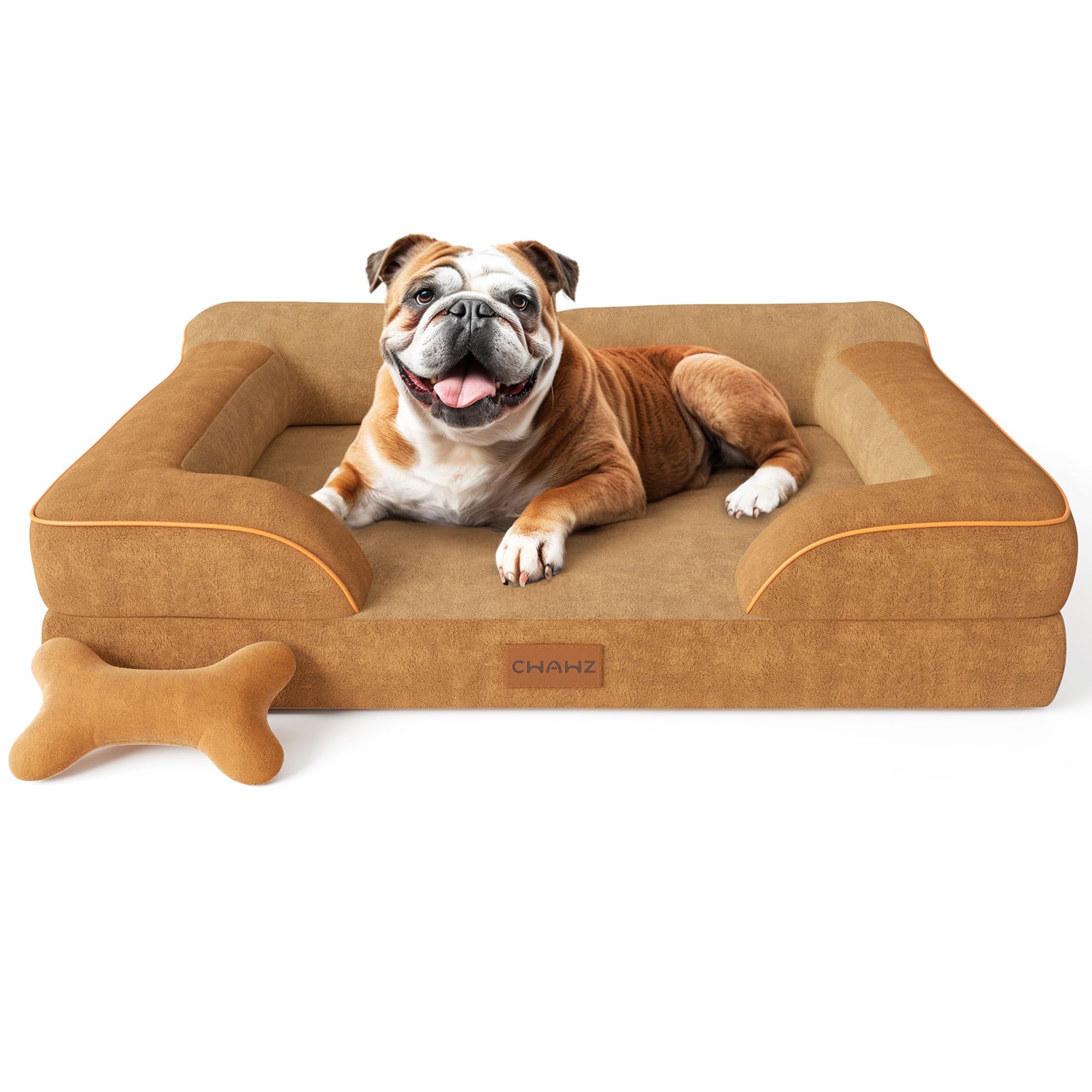 Cwawz Dog Beds For Large Dogs, Orthopedic Dog Bed With Cooling Gel Memory Foam, Waterproof Large Pet Bed With Removable Washable