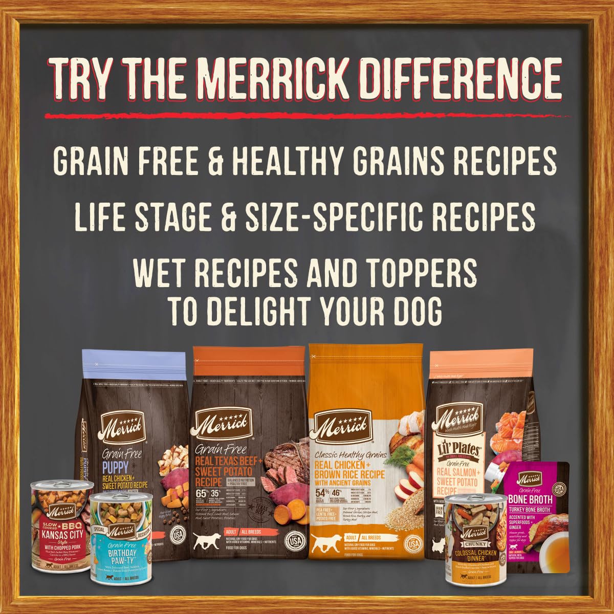 Merrick Grain Free Premium And Natural Canned Dog Food, Soft And Healthy Wet Recipe, Real Beef Lamb And Bison - (Pack of 12) 12.