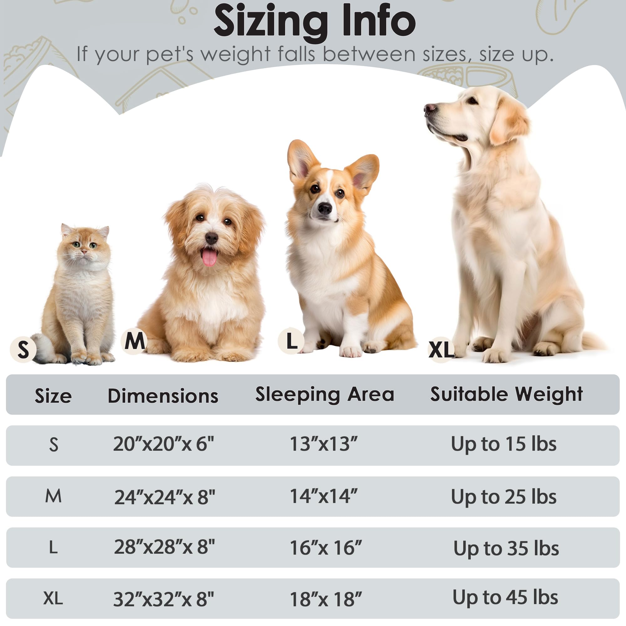 28In Large Dog Bed, Medium Size Dog And Cats, Calming Donut Bed For Puppy And Kitten, Washable Round Fluffy Pet Bed (Light Grey)