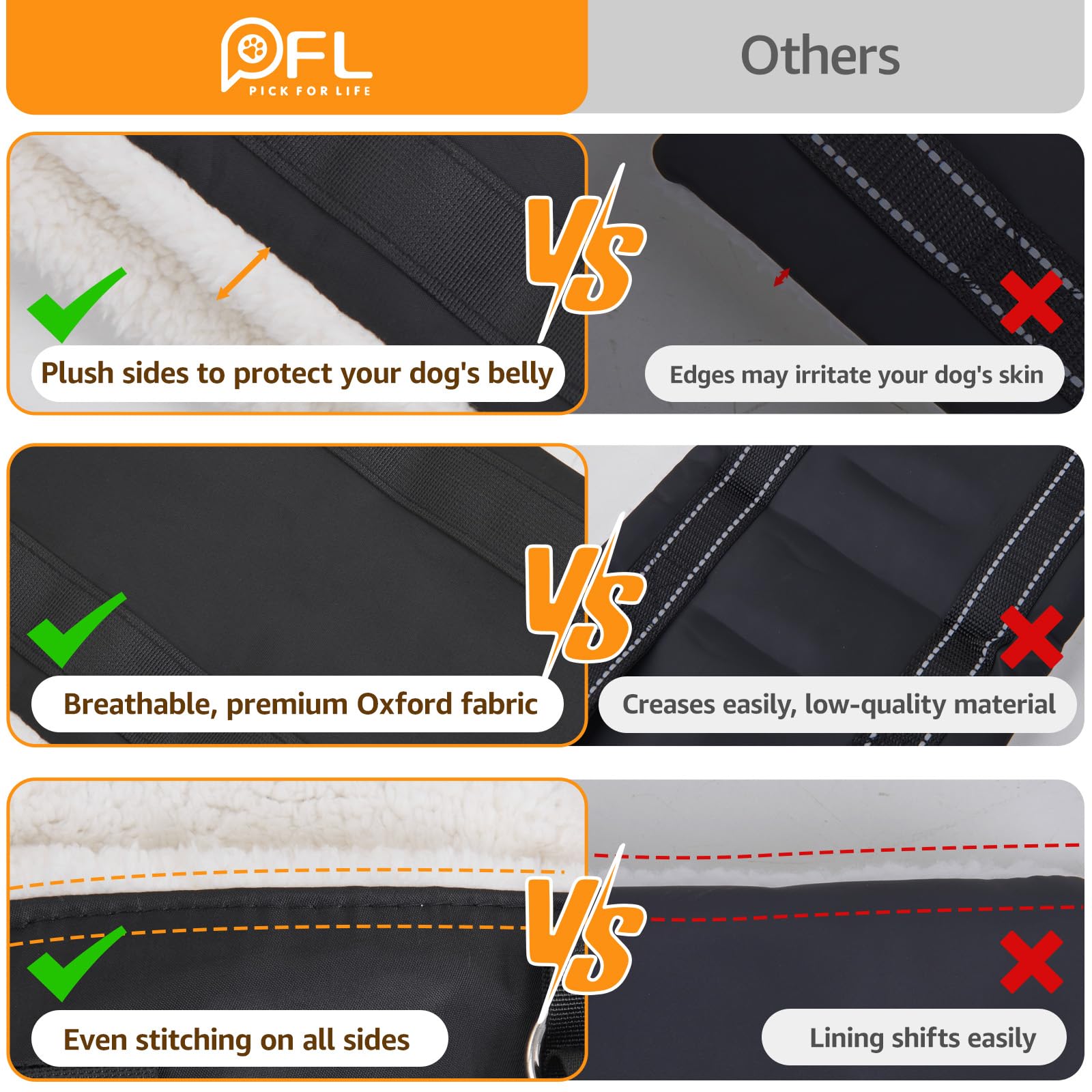 Adjustable Dog Lift Harness, Dog Sling For Large Dogs Hind Leg Support, Soft Lift Support Helps Senior, Injured, Disabled And Af