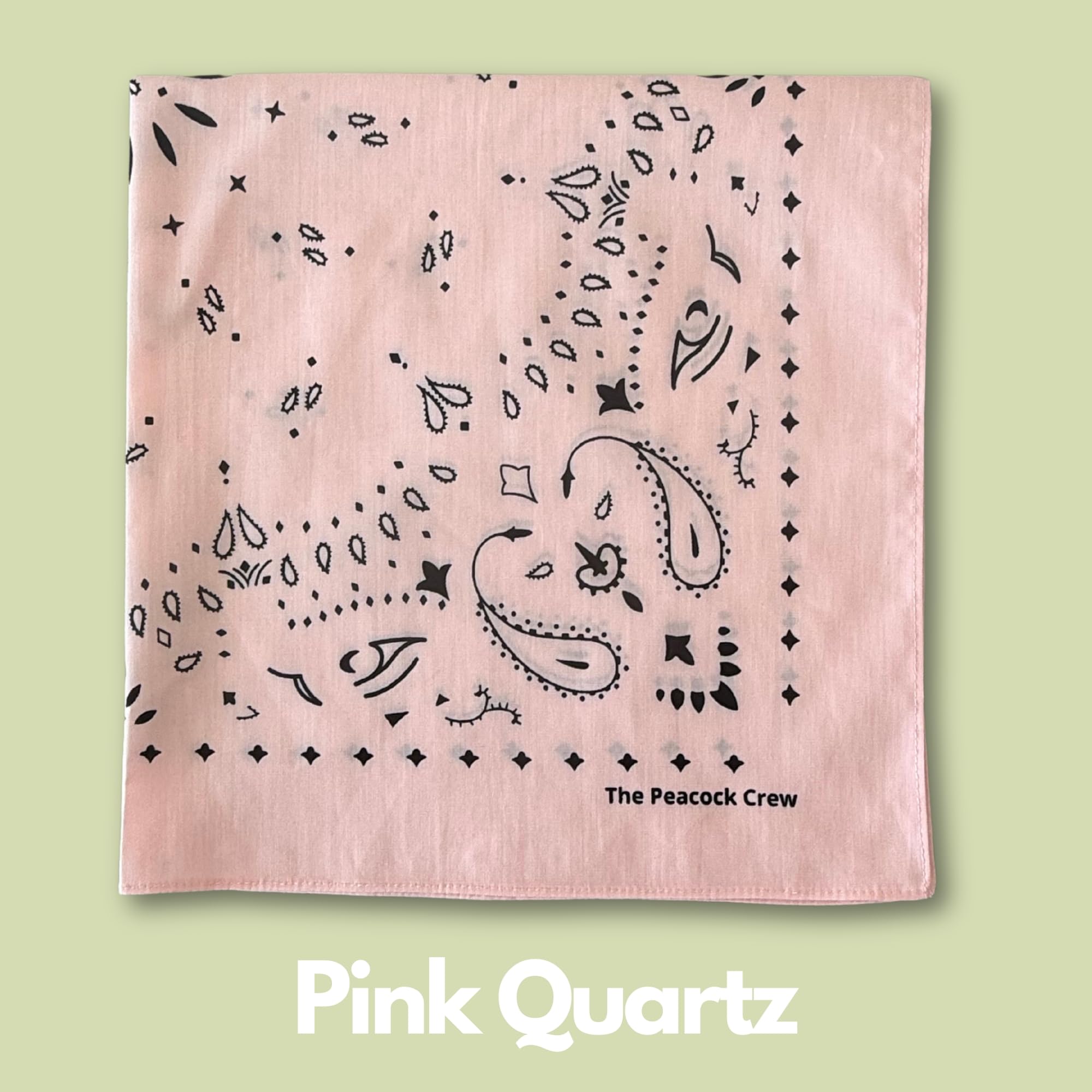 The Peacock Crew Pack Of 4 Elegant Bandanas In Premium Soft Cotton Paisley Print - The Chics