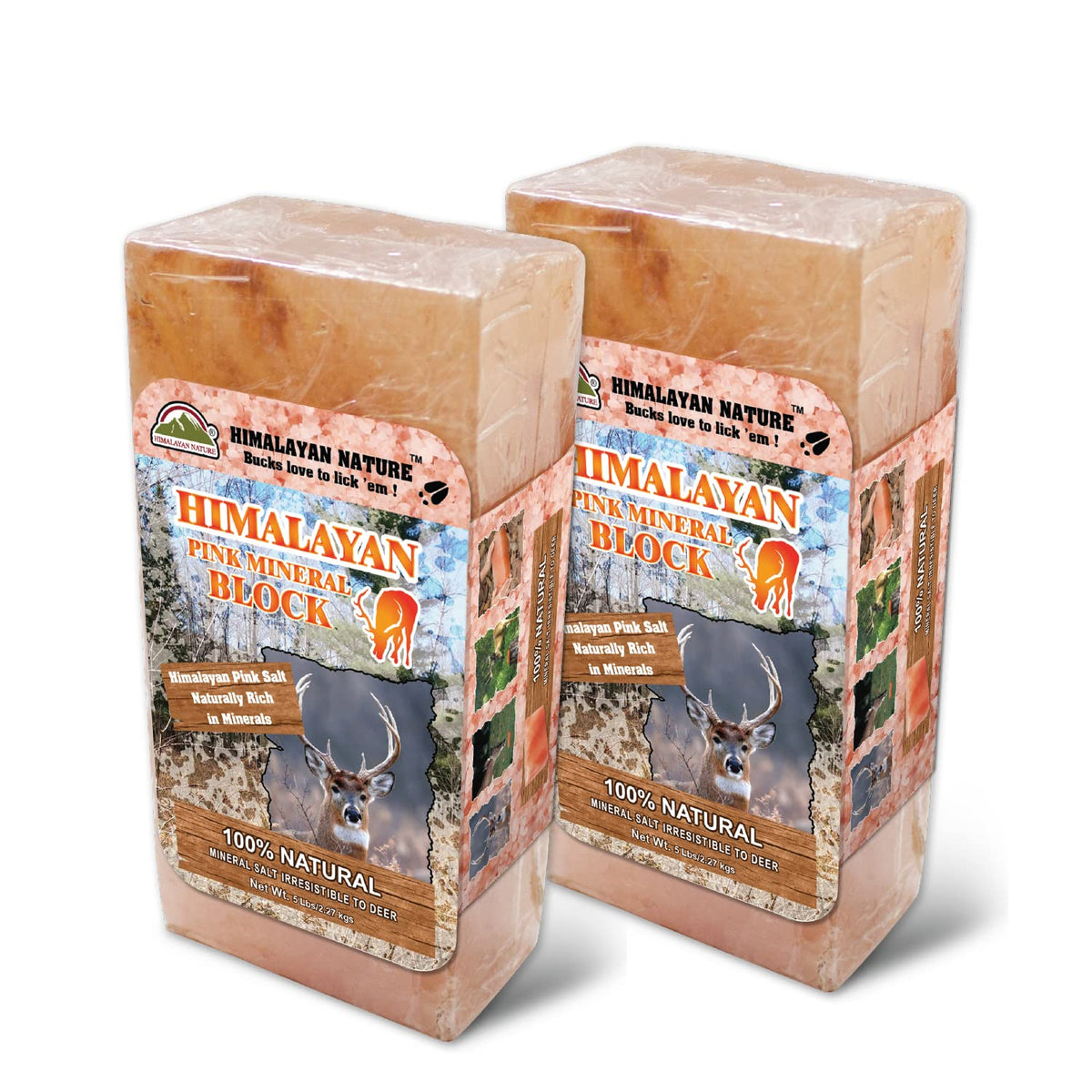 Himalayan Nature Licking Salt For Deer - 2 Pack