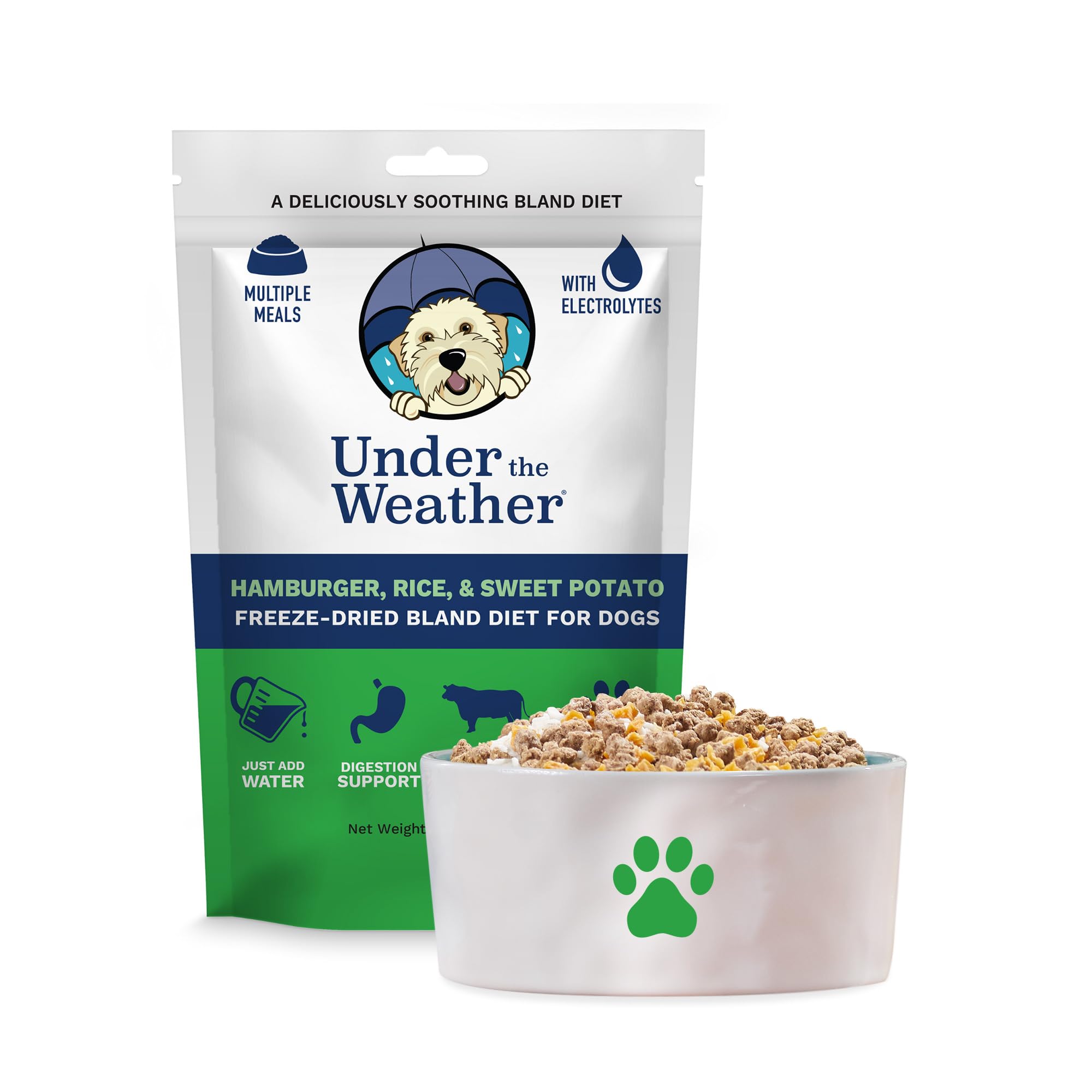 Under the Weather Bland Diet for Dogs | Easy to Digest for Sick Dogs |Always Be Ready| Contains Electrolytes - Natural Freeze Dr