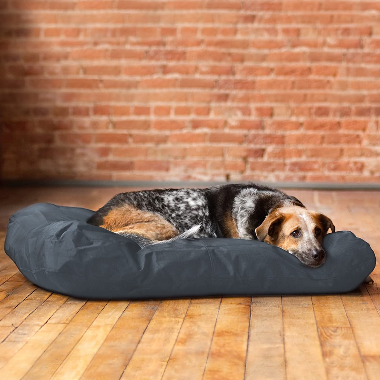 Ananmei Dog Bed Covers For 44' L × 32' W × 4' H 600D Oxford Waterproof Dog Bed Cover With Zipper And Carry Handle Dog Bed Covers Replacement Washable, Cover Only (Gray)