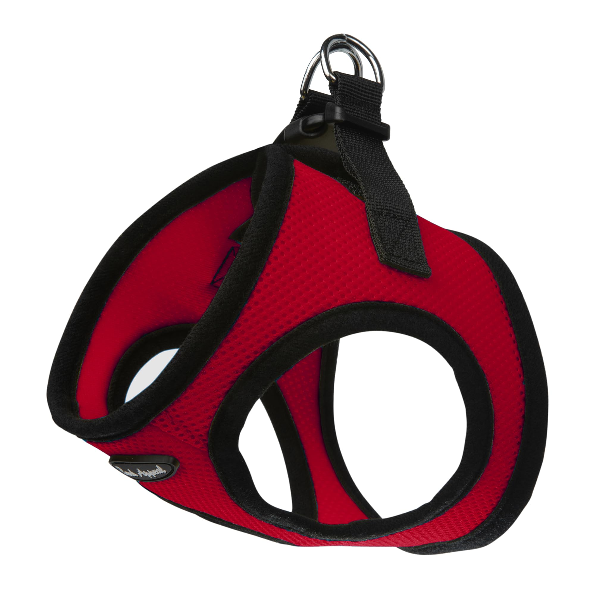 Bark Appeal Red Step-in Dog Harness for Extra Large to 2X-Large Sized Pets - Updated Sizing, Re-Measuring is Essential - Soft Ve
