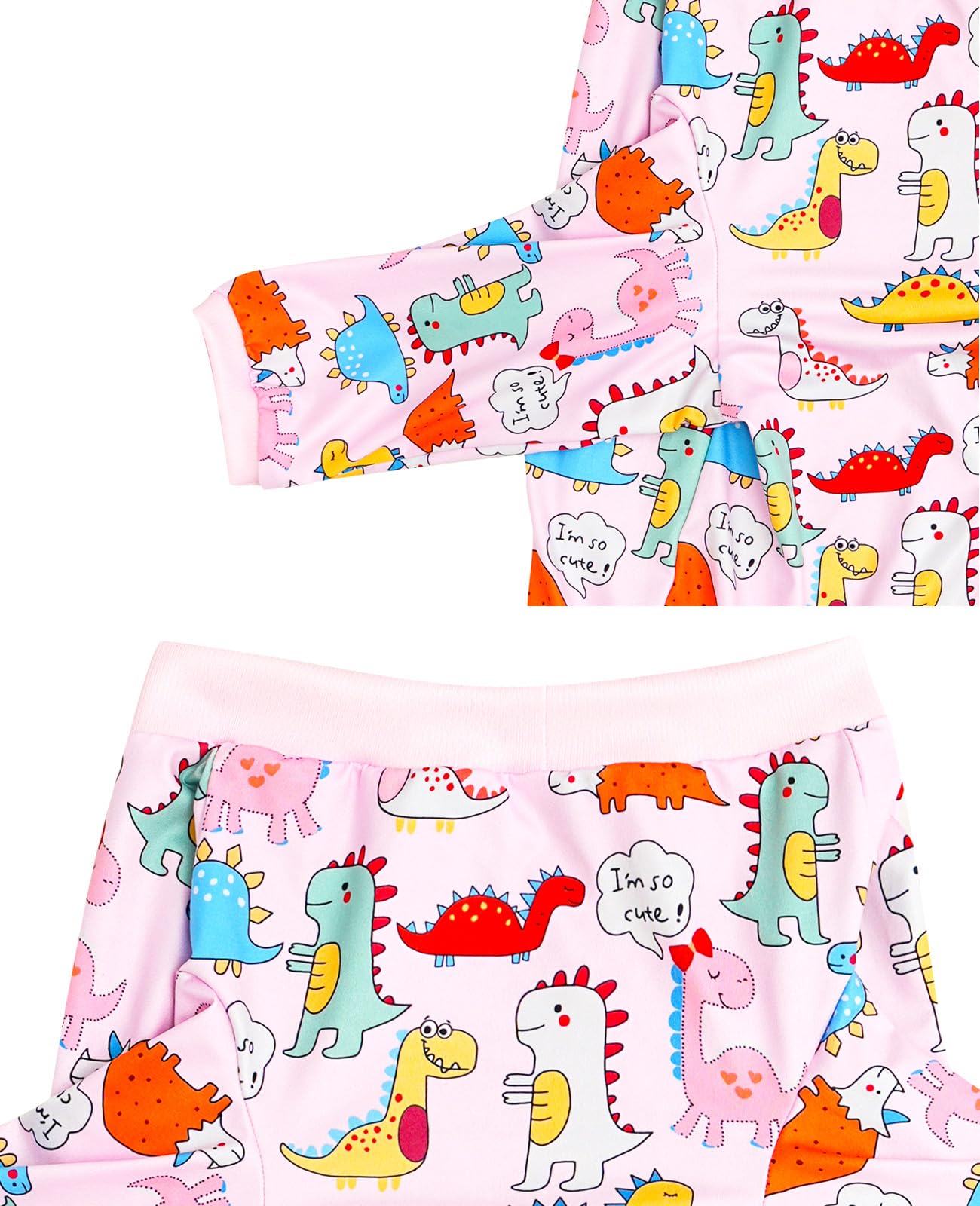 PriPre Dinosaur Dog T Shirts Cute Dinosaur Pattern Printed Apparel Shirt for Large Dogs Softable Stretchy Pet Clothes (2XL, Pink