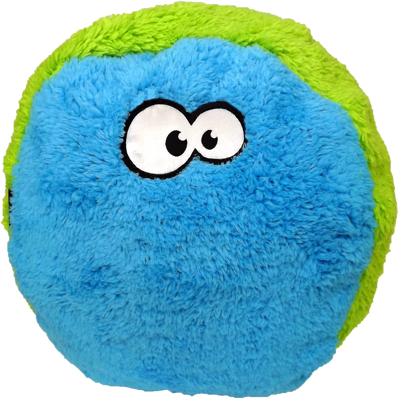Cycle Dog Duraplush Medium Blue Green Fuzz Ball : Eco-Friendly And Durable Toy For Dogs, Made In Usa With Recycled Materials, Pe