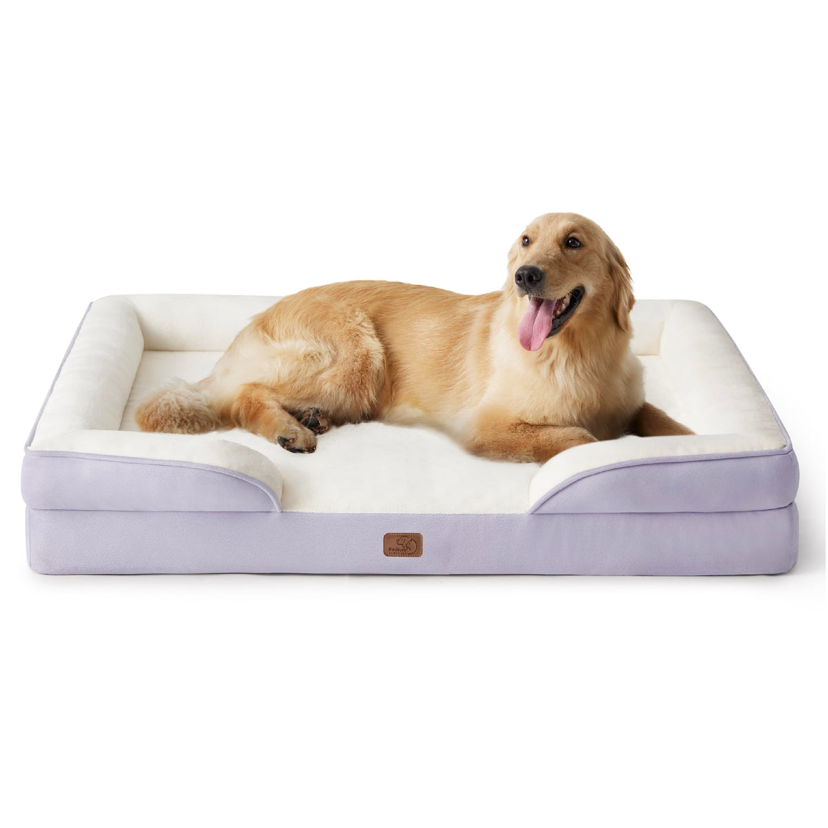 Bedsure Orthopedic Dog Bed For Extra Large Dogs - Xl Plus Waterproof Dog Sofa Beds, Supportive Foam Pet Couch Bed With Removable Washable Cover, Waterproof Lining And Nonskid Bottom, Lavender