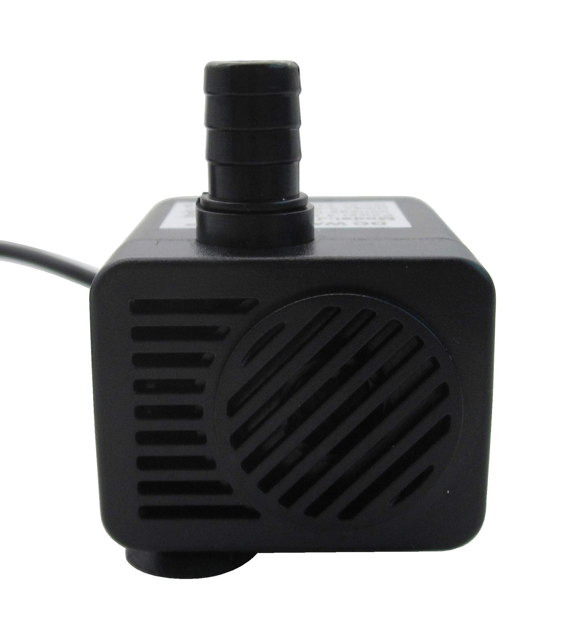 Senstree 52 Gph (200L/H, 3.5W) Submersible Water Pump, Dc 12V Ultra Quiet Fountain Pump, 4.9Ft High Lift Mini Brushless Pump Wit