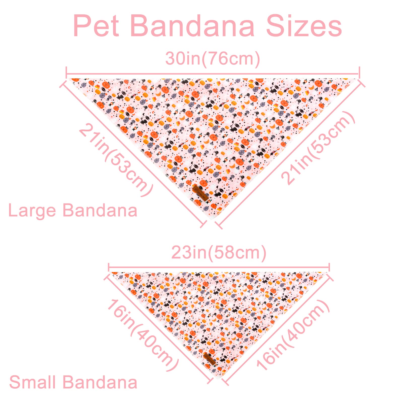 Up Urara Pup Halloween Dog Bandana, Halloween Pet Bandana With Cute Cat Pattern, Pink Puppy Bandana For Girl Boy Dogs Or Cats, Adjustable Pet Triangle Bid Scarf Kerchief For Small Medium Dog