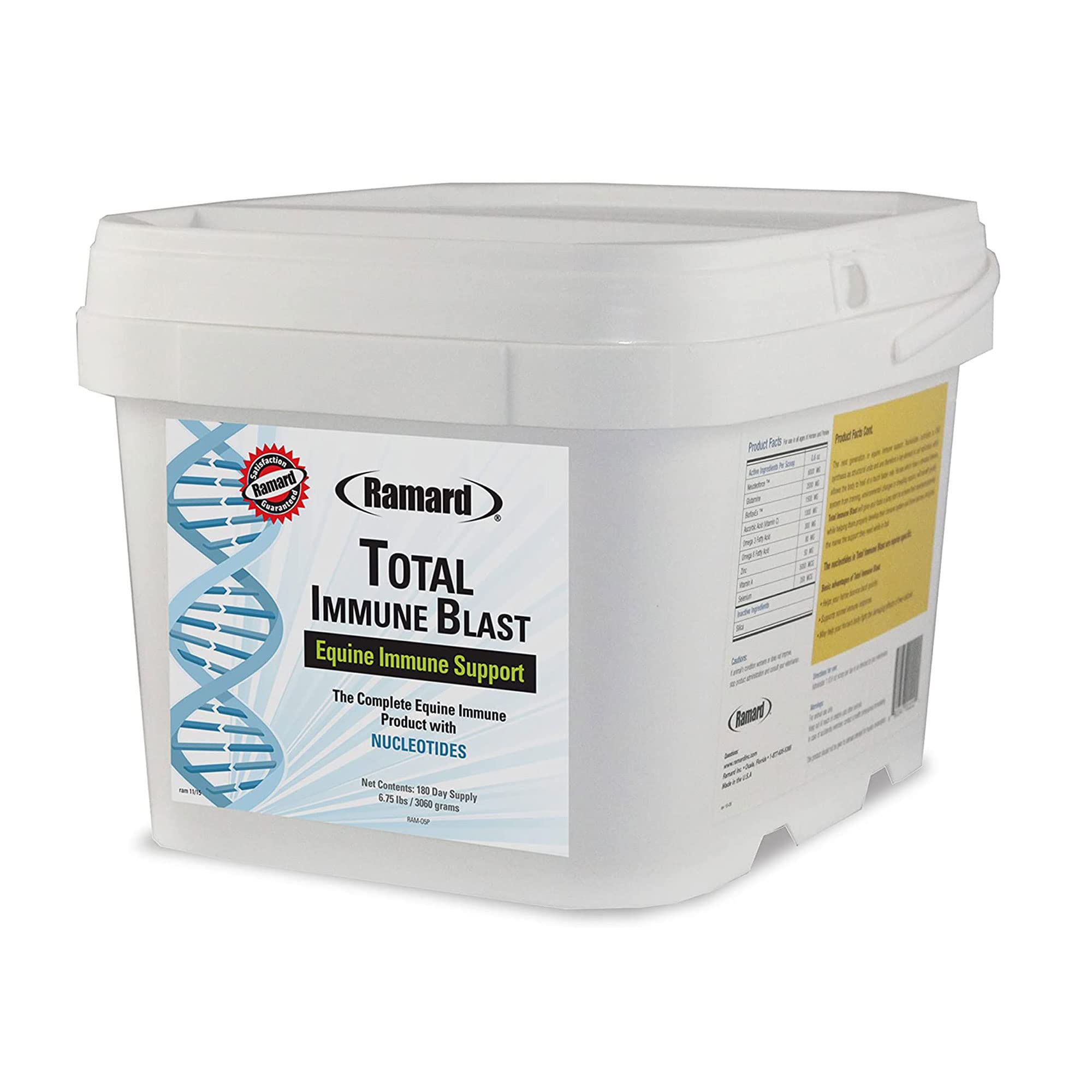 Ramard Total Immune Blast - Equine Immune Support, Horse Vitamin & Powder Supplement w/Zinc, Selenium, Omega 3, Omega 6 & Vitami