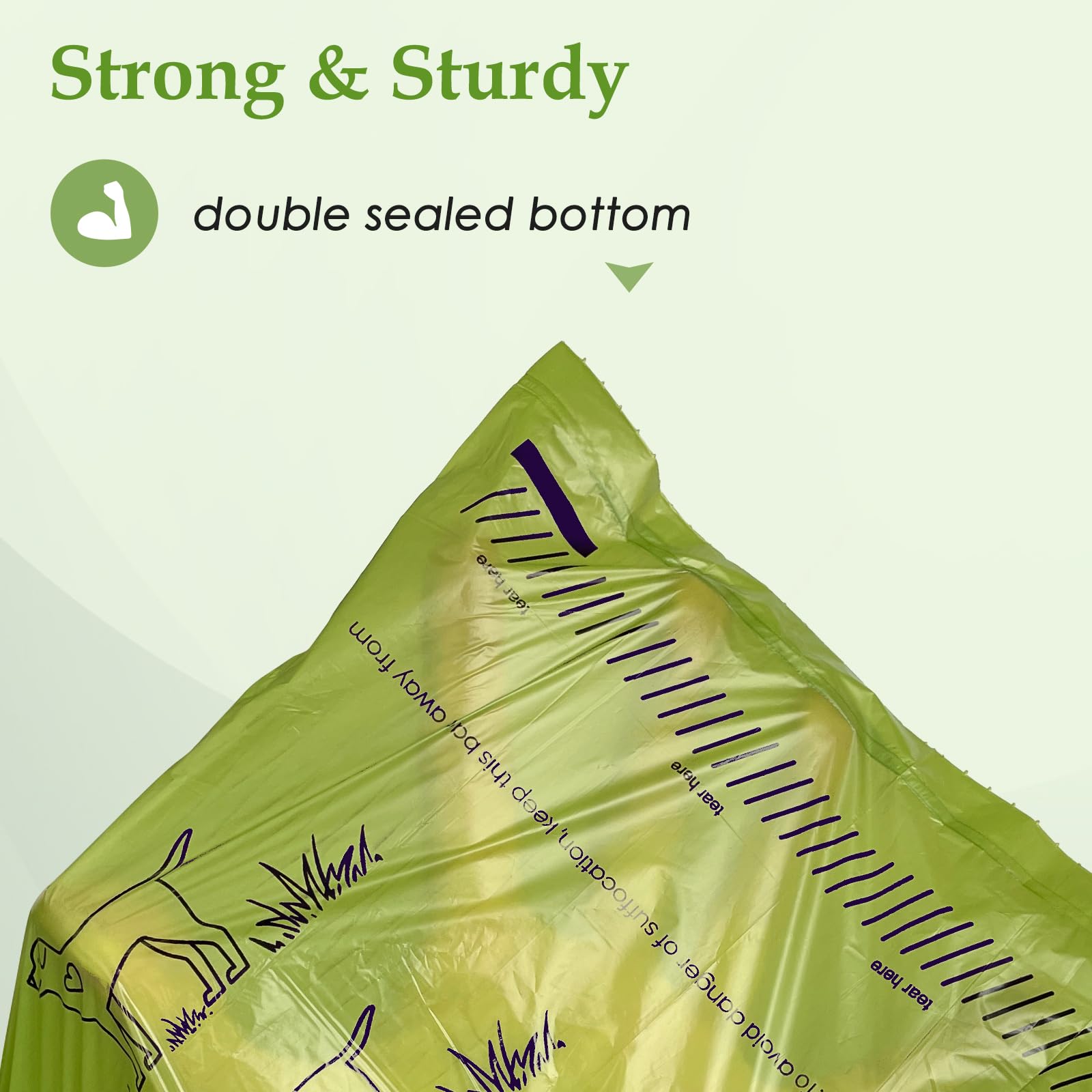 480 Count 13    X 9   Dog Poop Bags Rolls, Leakproof Strong & Sturdy Waste Bags For Doggie Cat Pet