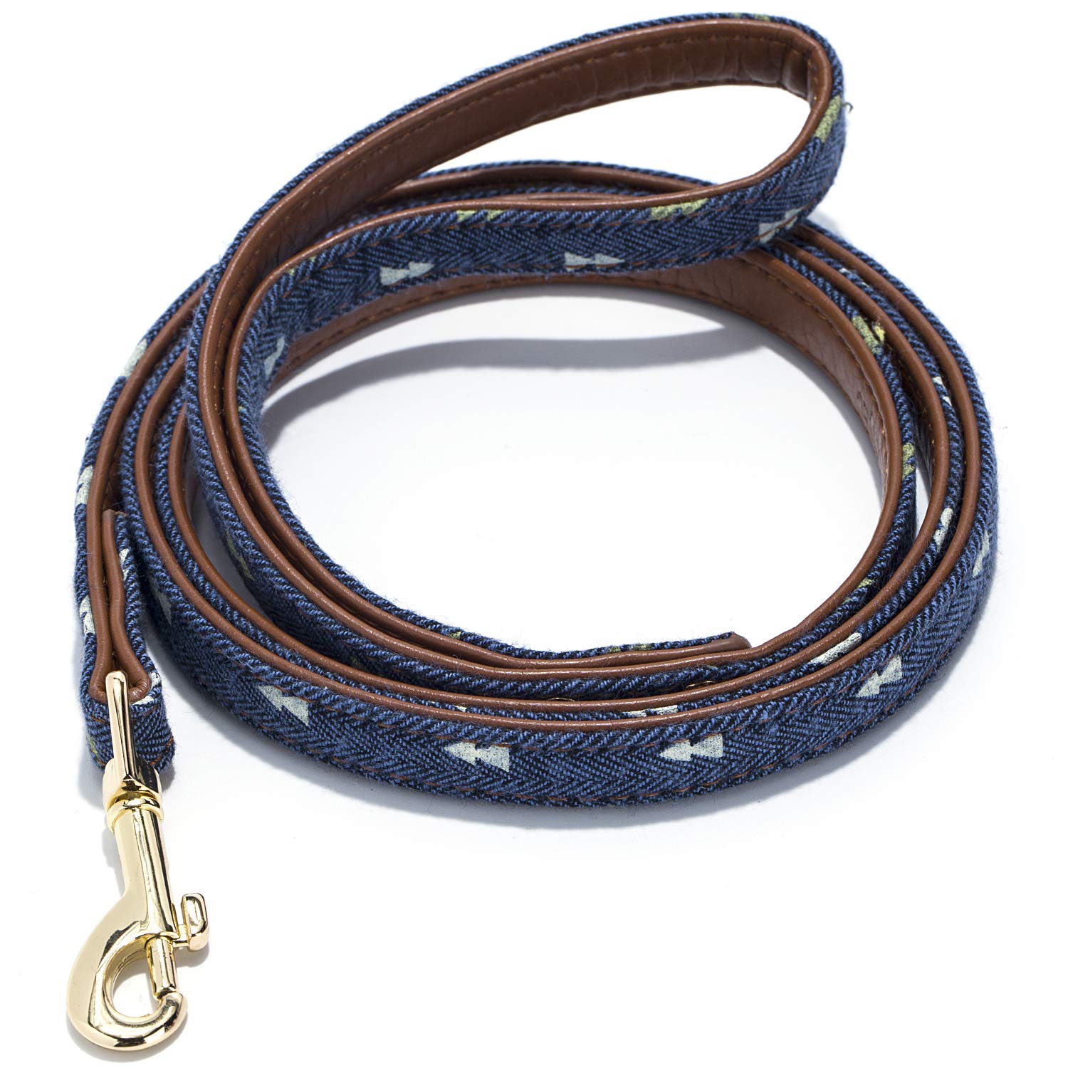 Strawberryec Puppy Leash For Small Dogs Cute Leather Navy Leashes (Leash-Navy)