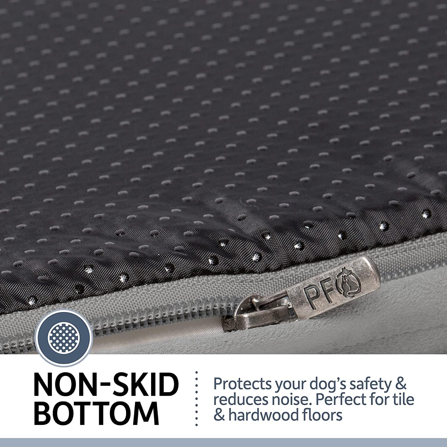 Petfusion Extra Large Dog Bed W/ Solid 4'' Memory Foam, Waterproof Liner, & Ykk Premium Zippers. [Brown, 44X34X10'' ), X-Large (