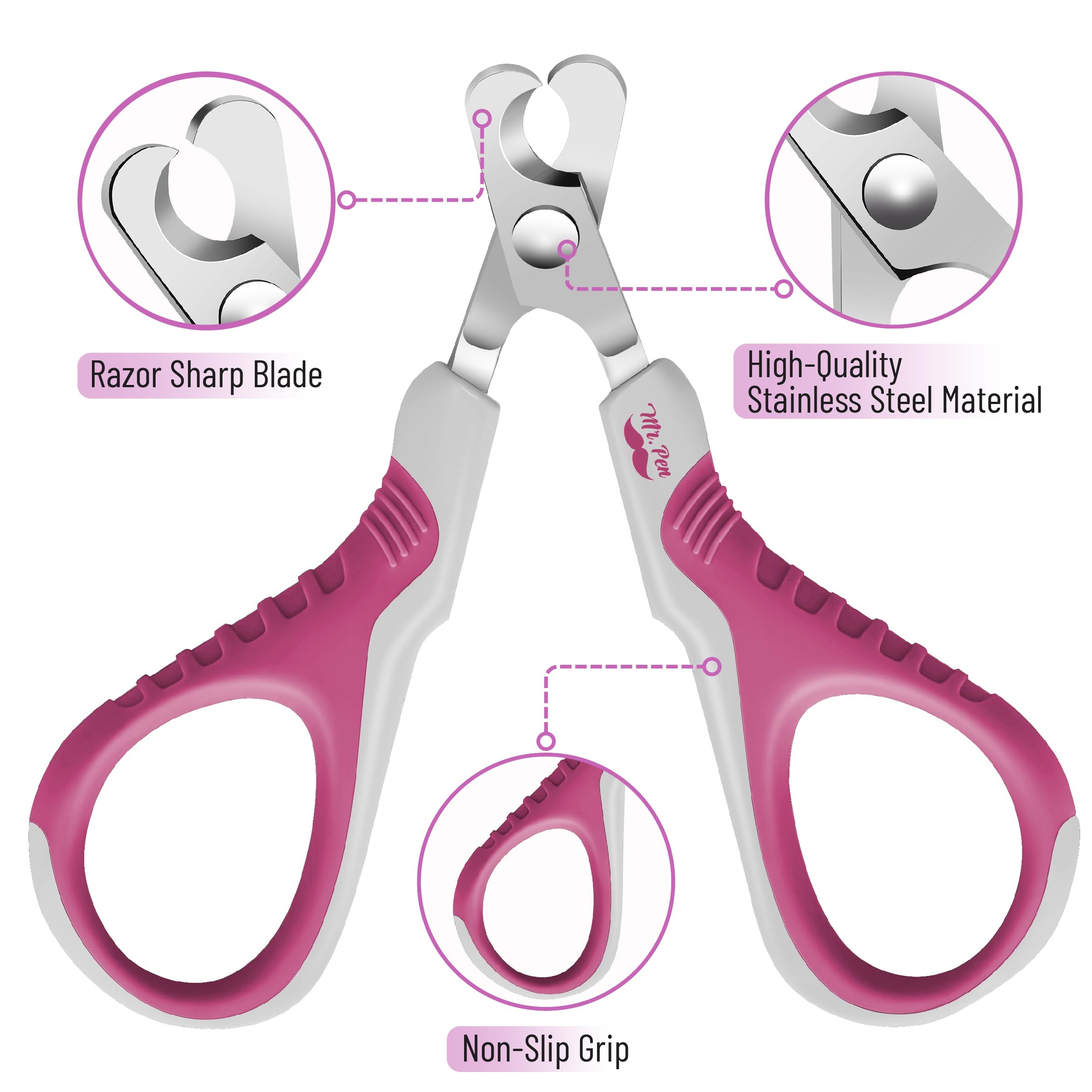 Mr. Pen- Cat Nail Clipper, Violet, Cat Nail Trimmer, Cat Nail Clippers, Cat Claw Clippers, Cat Clippers For Nails, Pet Nail Clippers, Kitten Nail Clipper, Small Dog Nail Clipper Cat Claw Trimmer