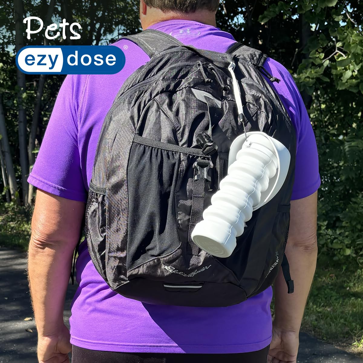 Ezy Dose Collapsible Pet Water Bottle, Portable Dog Water Dispenser For Travel, Leak-Proof, Bpa-Free, Foldable Dog Water Bottle