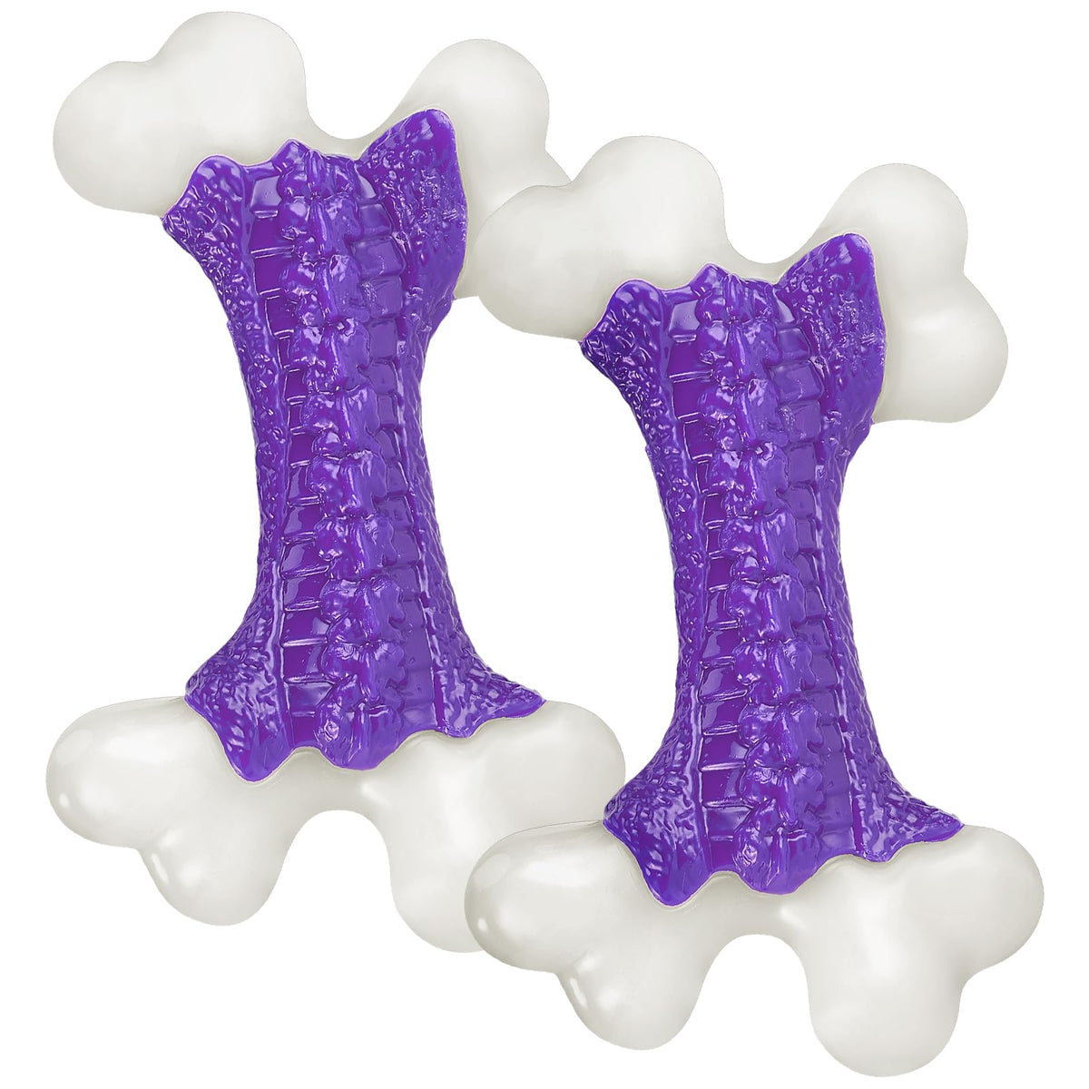 Kseroo Tough Dog Toys (2 Pack), Dog Toys For Aggressive Chewers Breed, Aggressive Chew Toys For Large Dogs, Bone Chew Toy For La